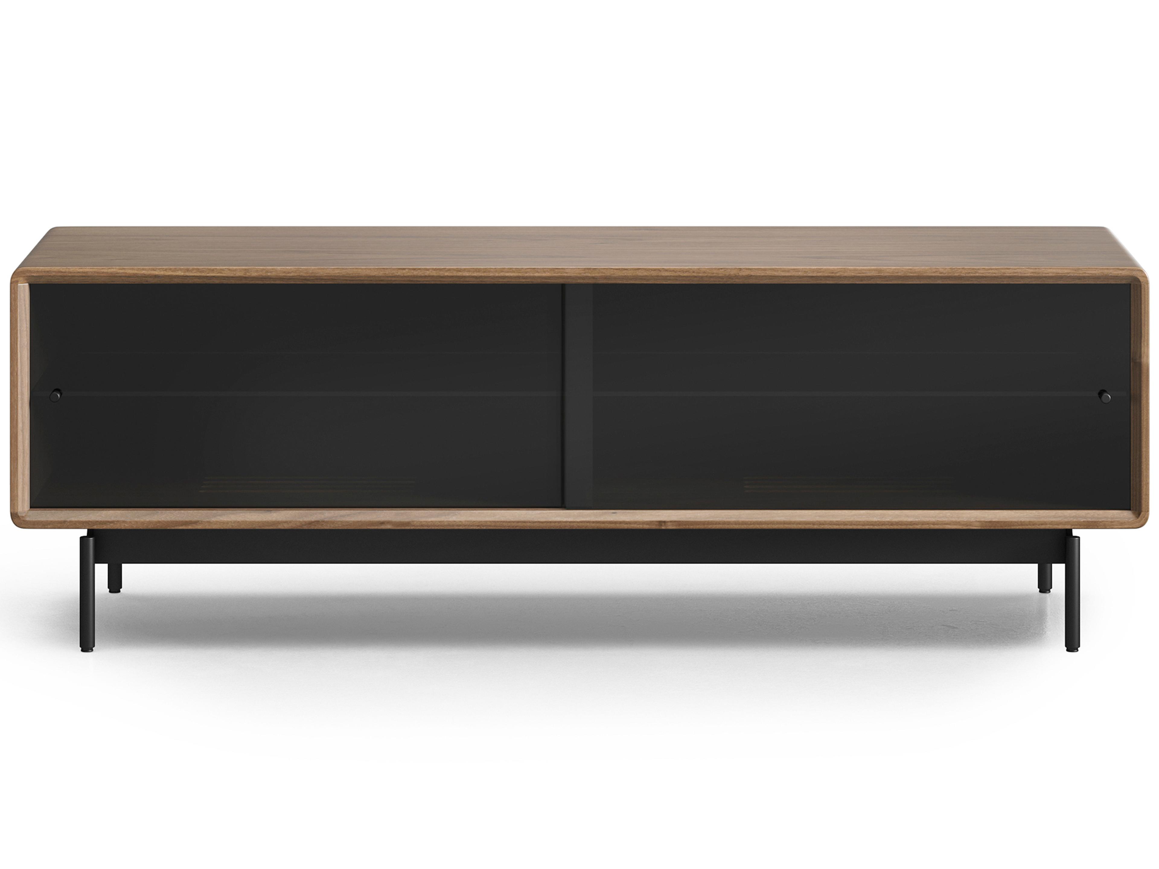 BDI Linq 81" Walnut Wood Natural Media Console
