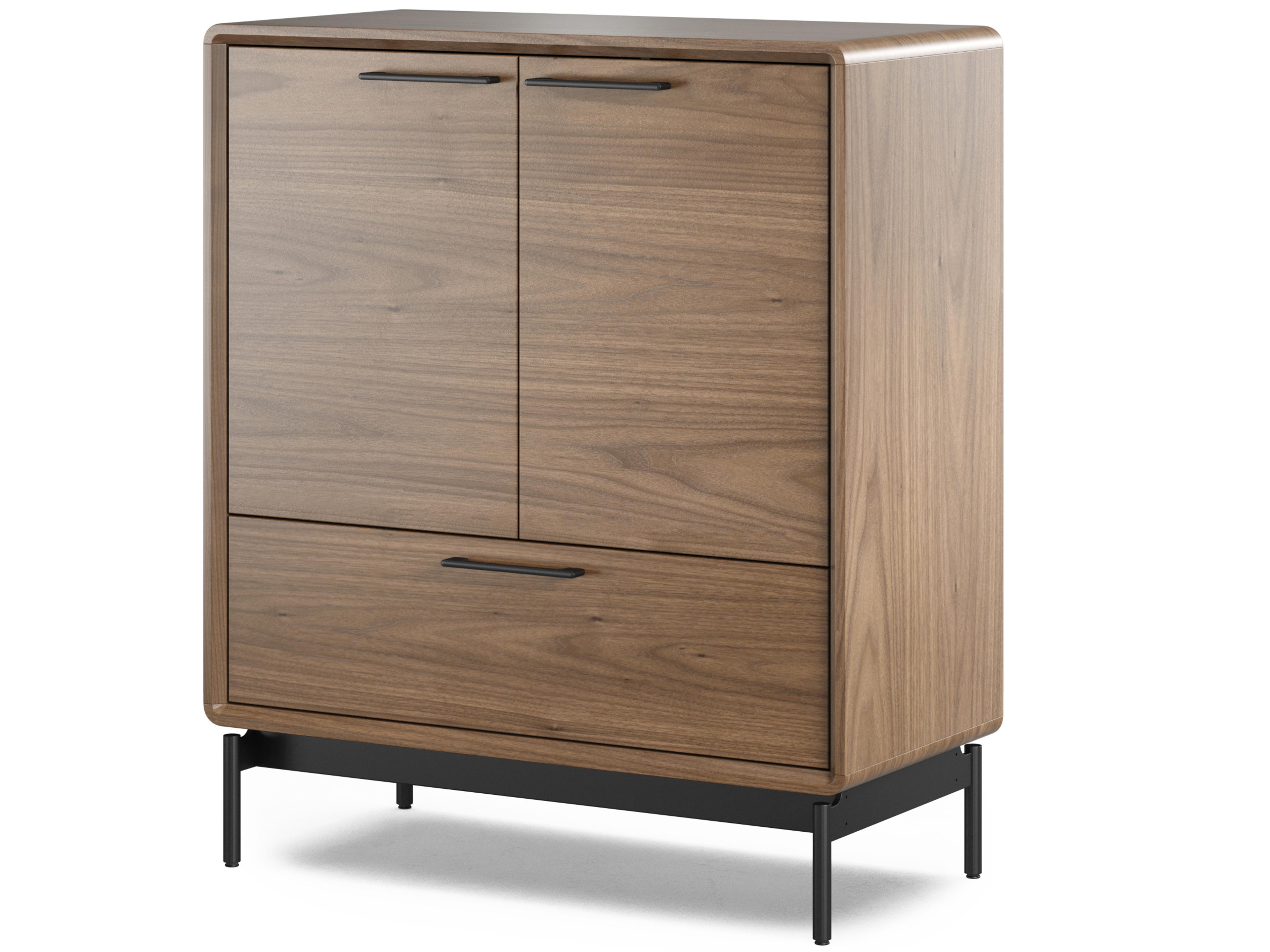 Linq Natural Walnut Brown Wood Accent Chest