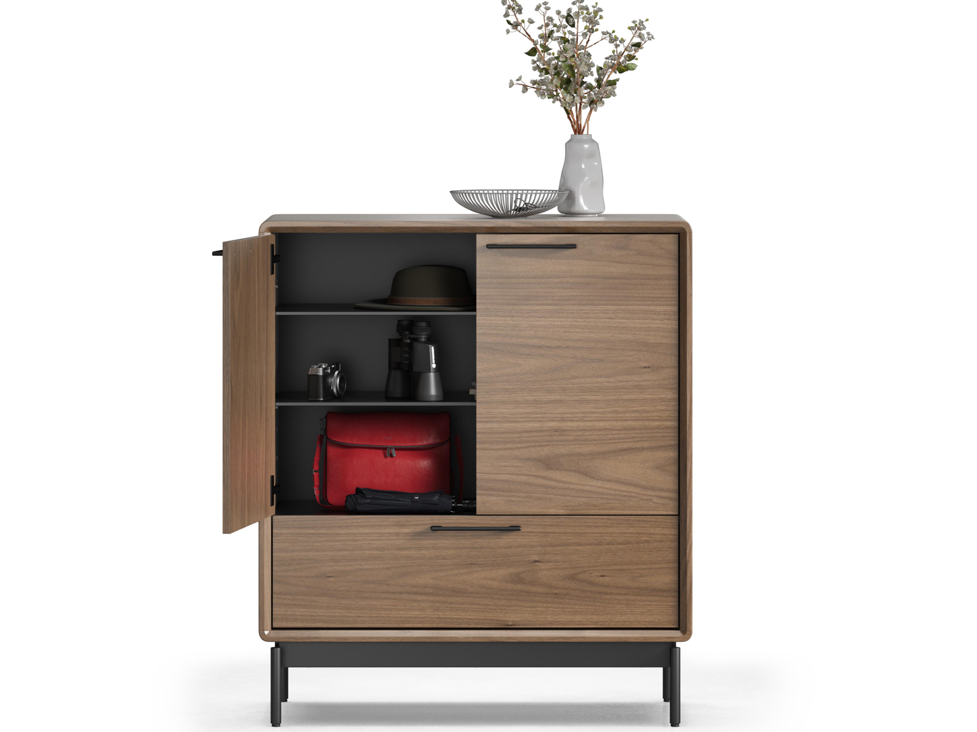 BDI Linq Natural Walnut Brown Wood Accent Chest