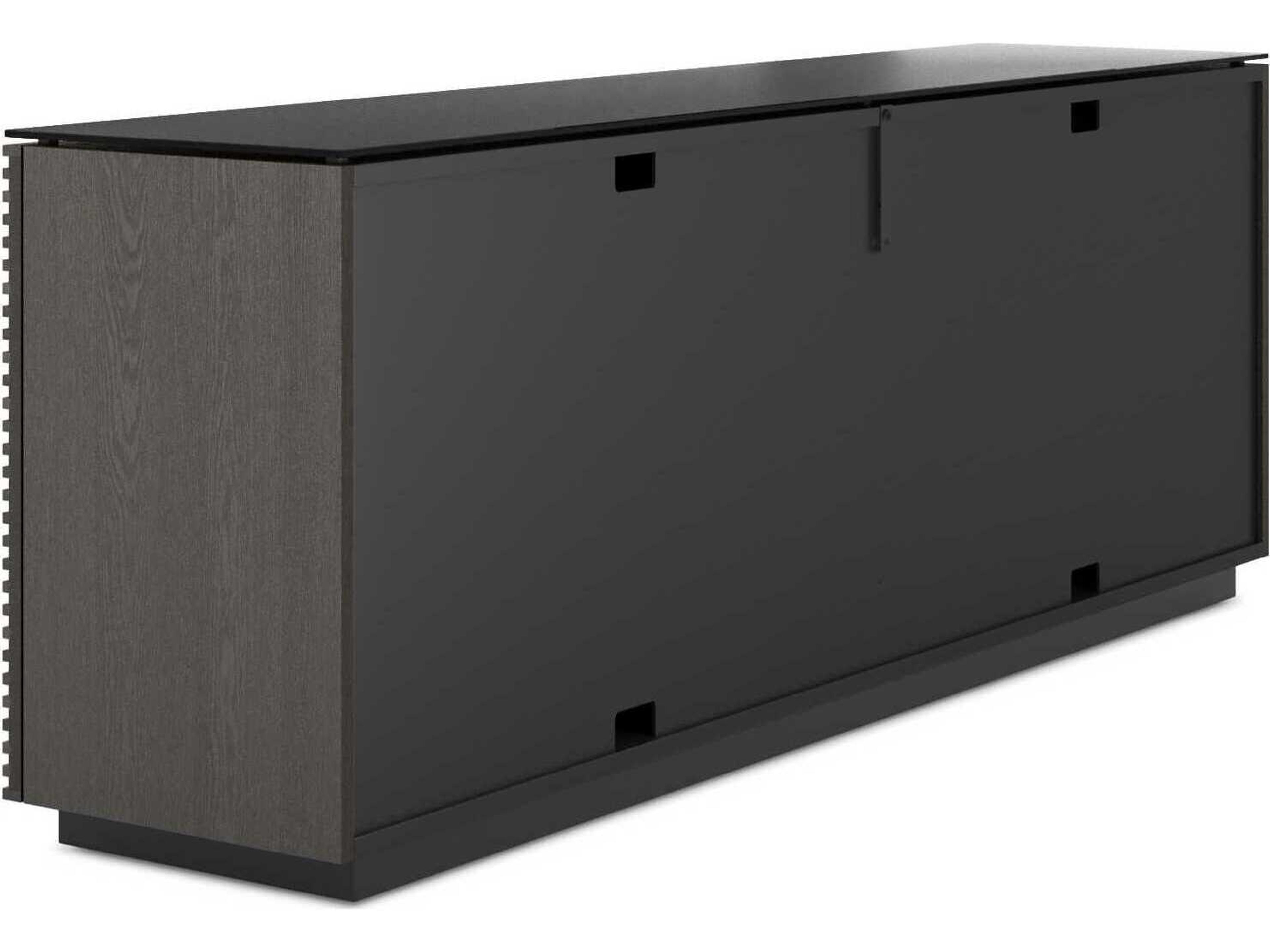 BDI Corridor 79" Hardwood Charcoal Stained Ash Black Sideboard