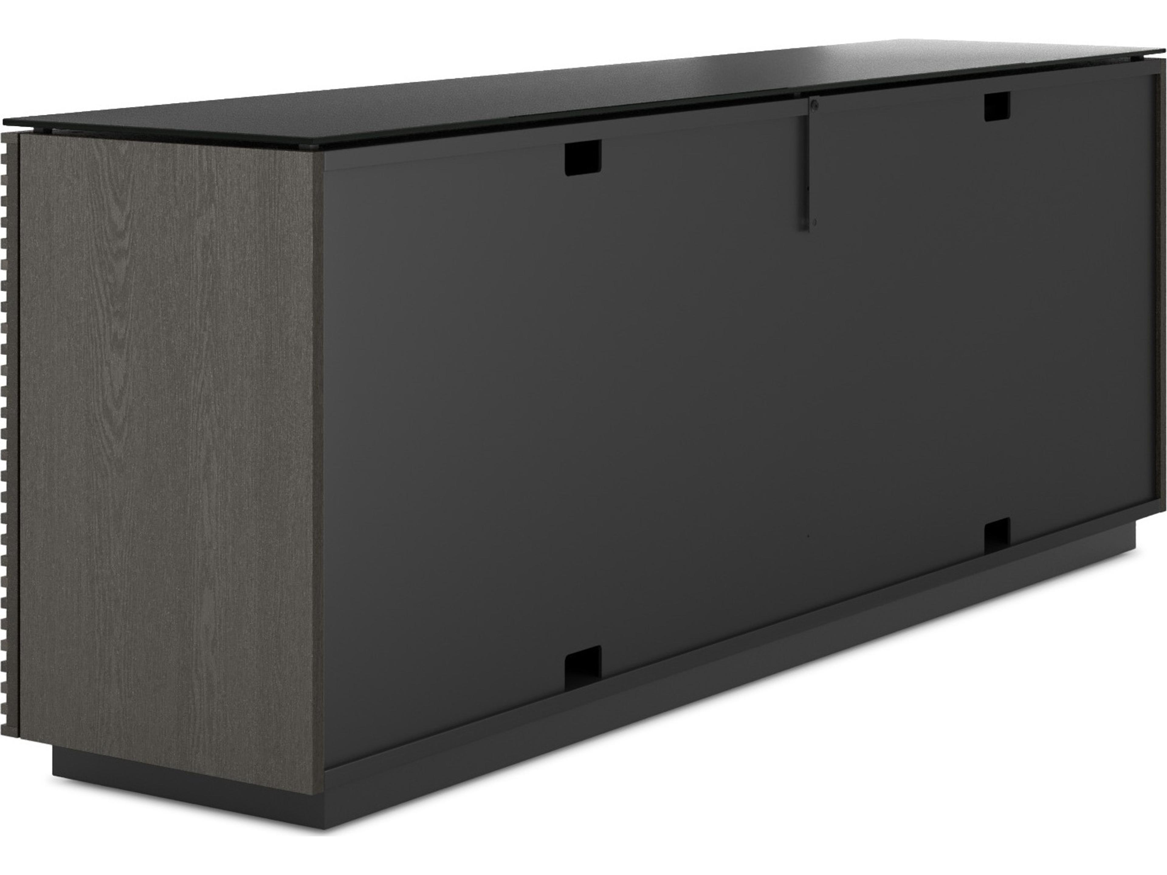 BDI Corridor 79" Hardwood Charcoal Stained Ash Black Sideboard