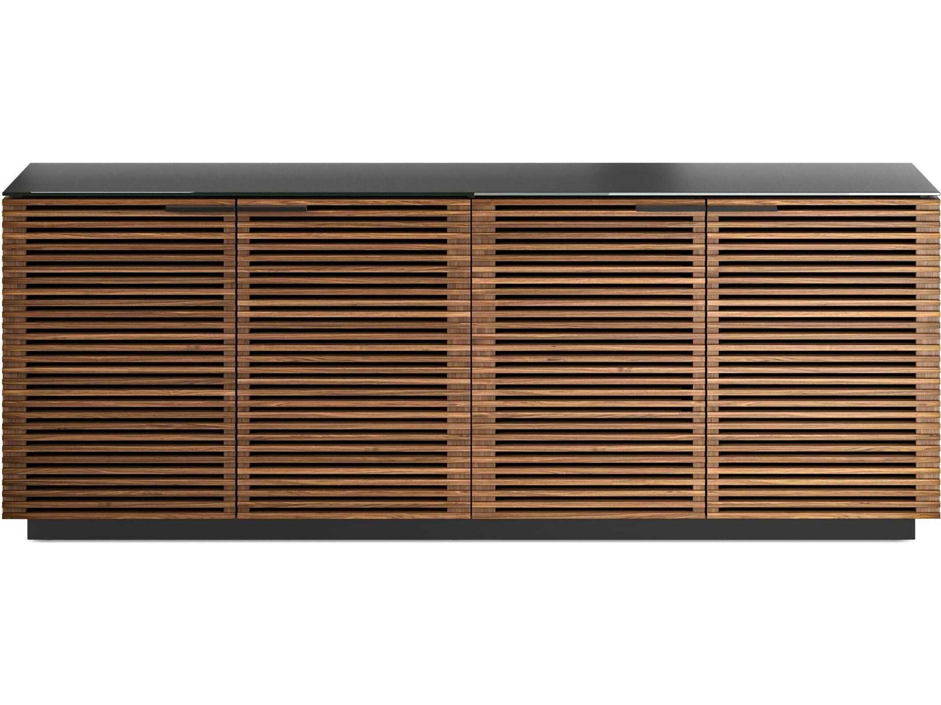 BDI Corridor 79" Hardwood Natural Walnut Black Sideboard