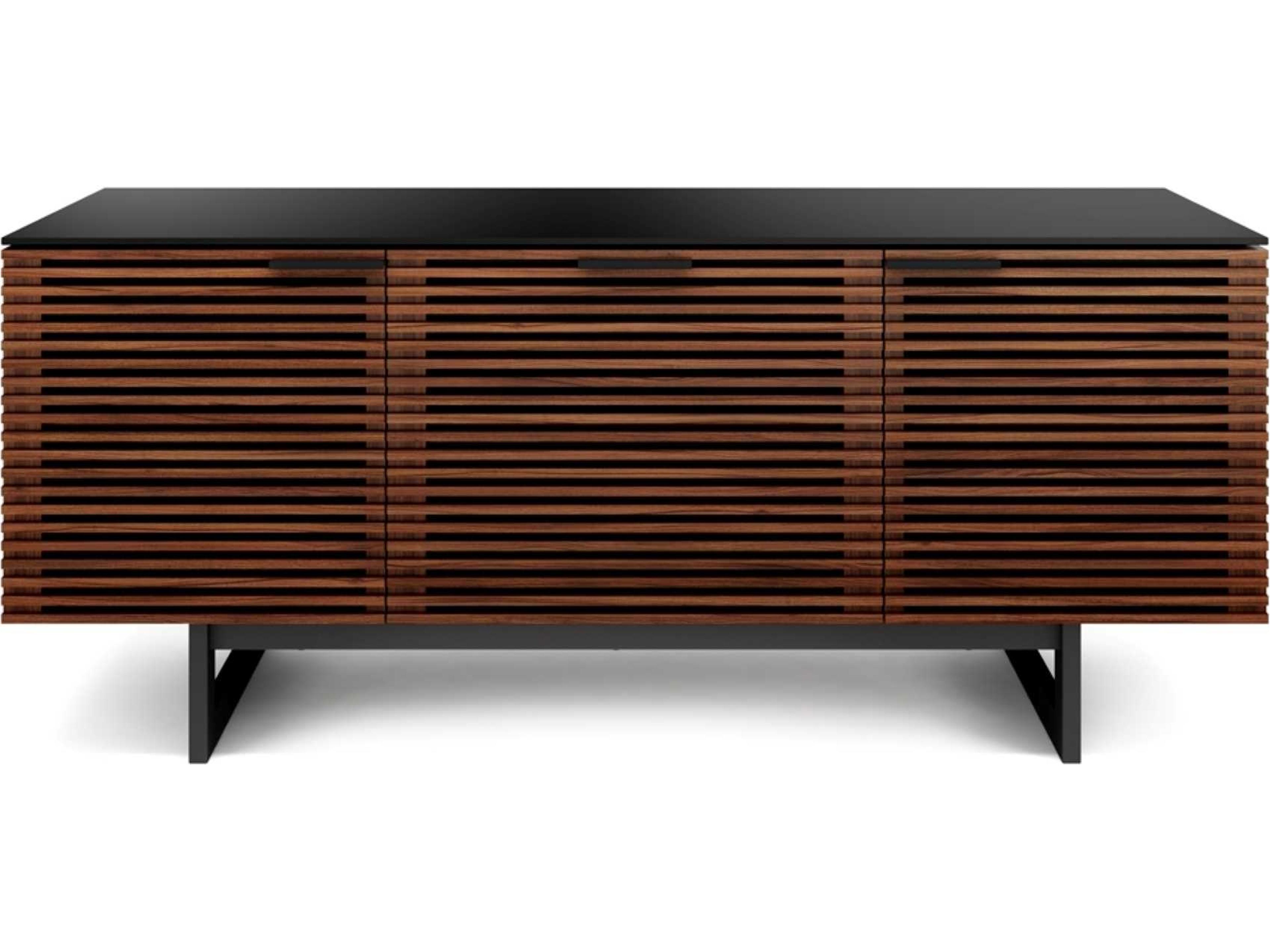 BDI Corridor 65" Walnut Wood Chocolate Stained Media Console