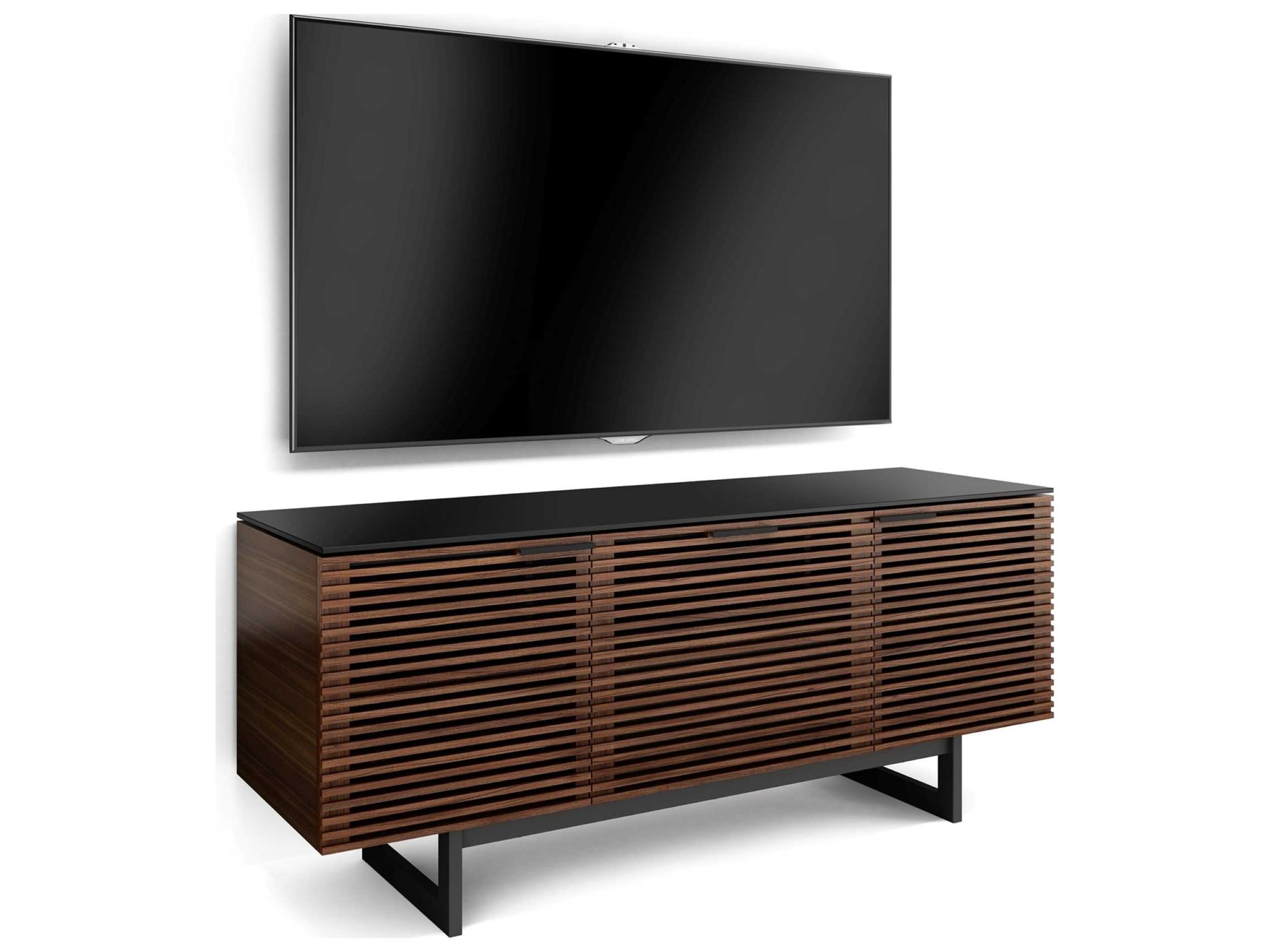 BDI Corridor 65" Walnut Wood Chocolate Stained Media Console