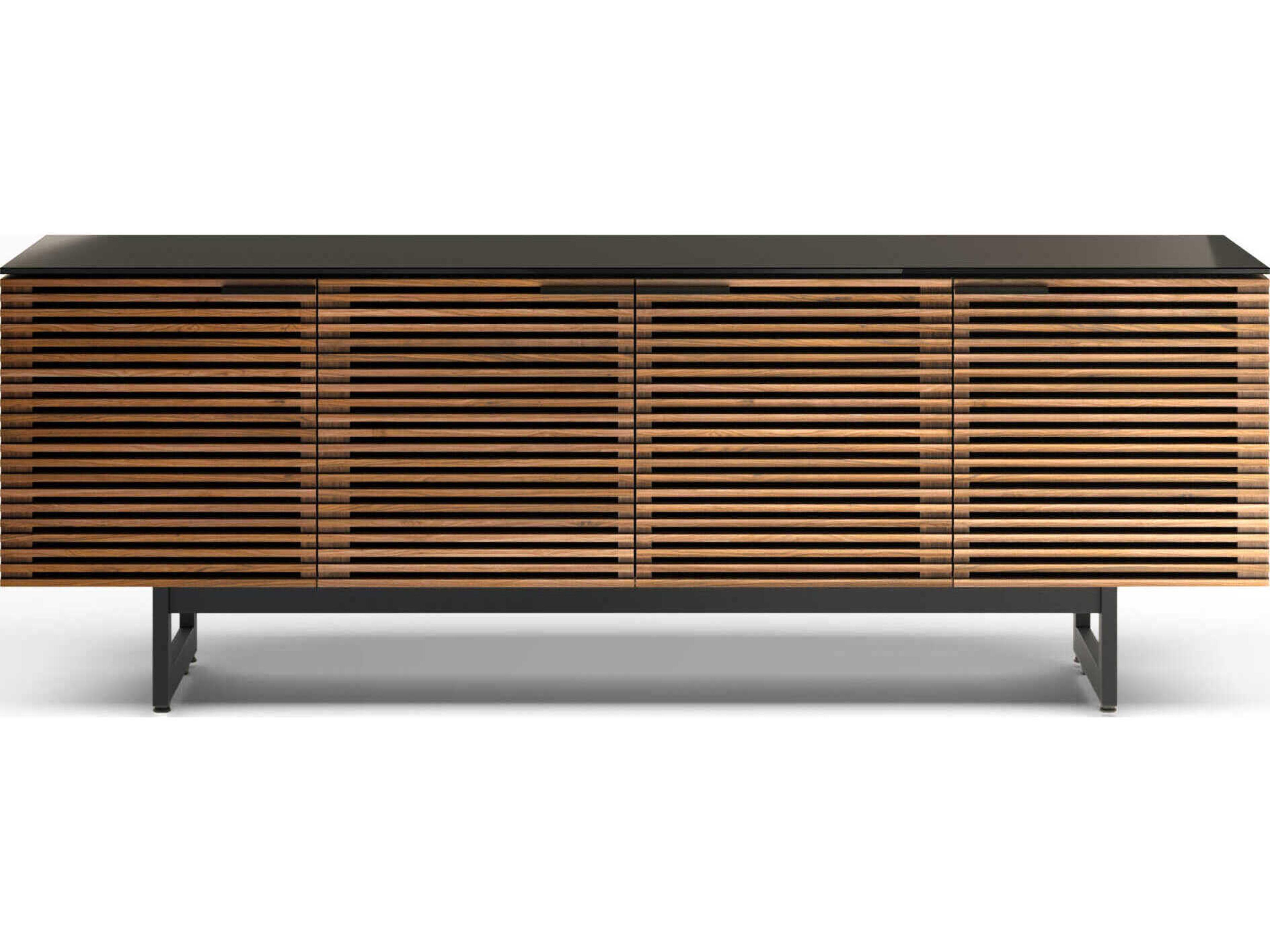 BDI Corridor 79" Walnut Wood Natural Media Console