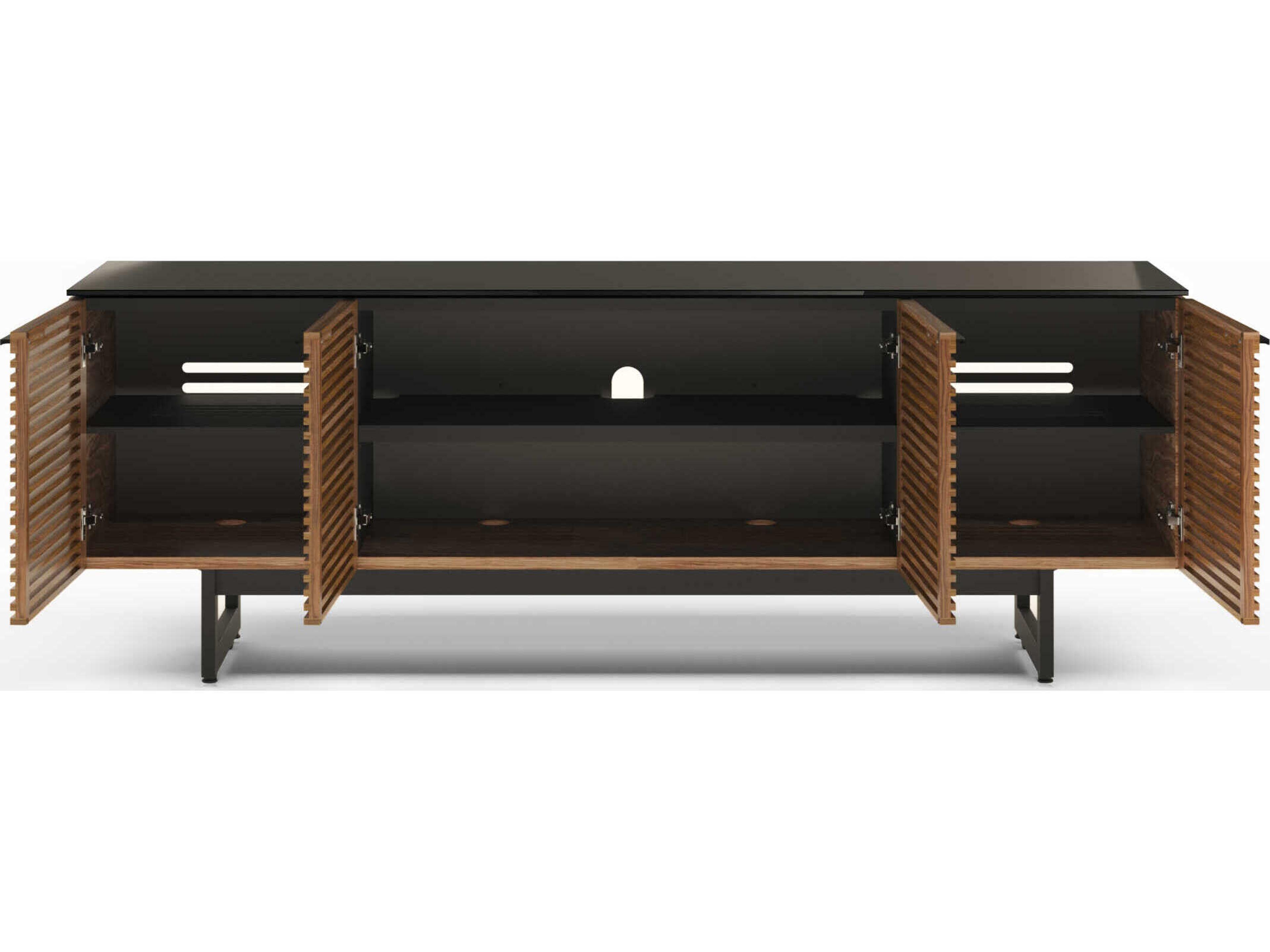 BDI Corridor 79" Walnut Wood Natural Media Console