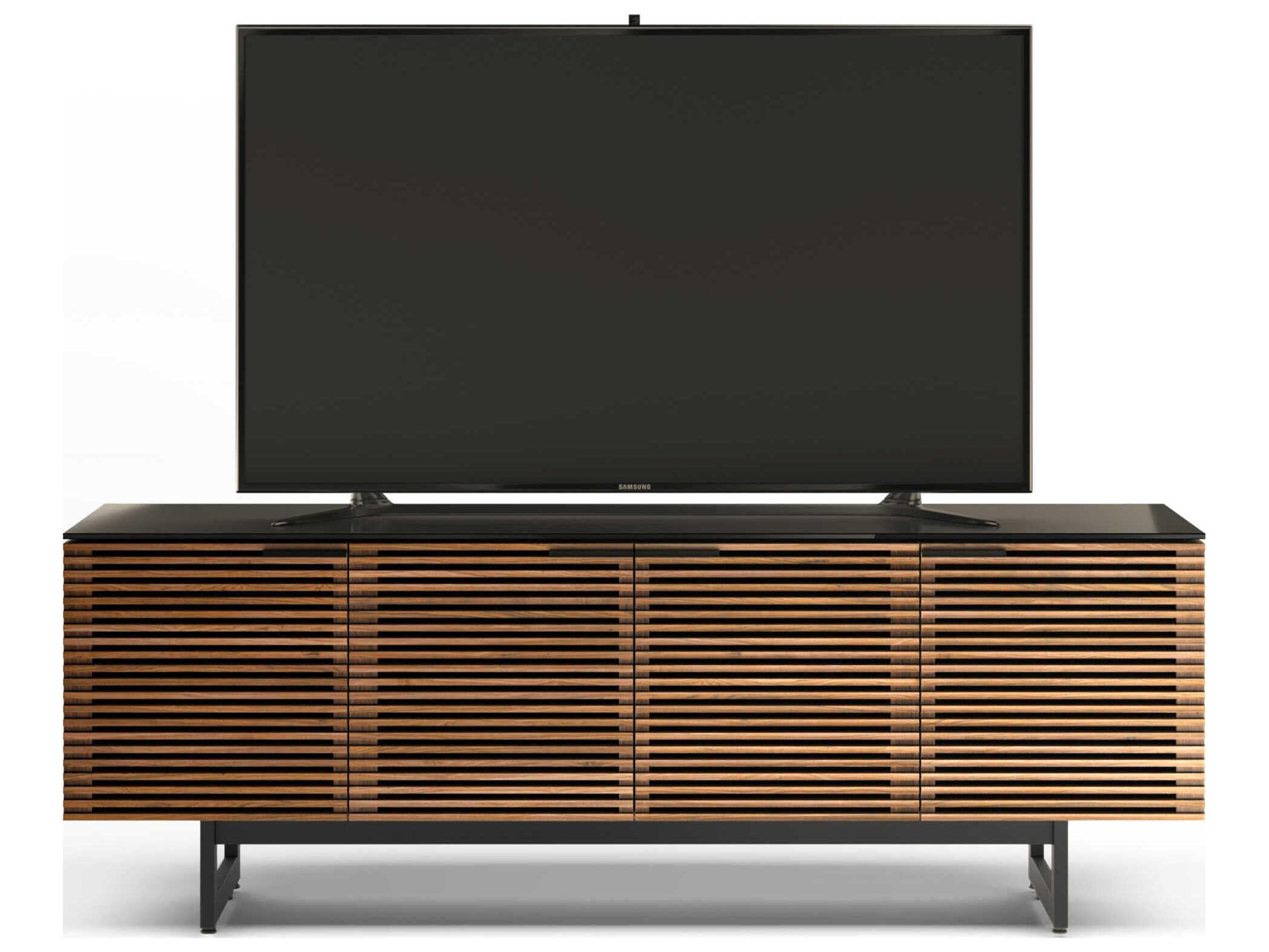 BDI Corridor 79" Walnut Wood Natural Media Console