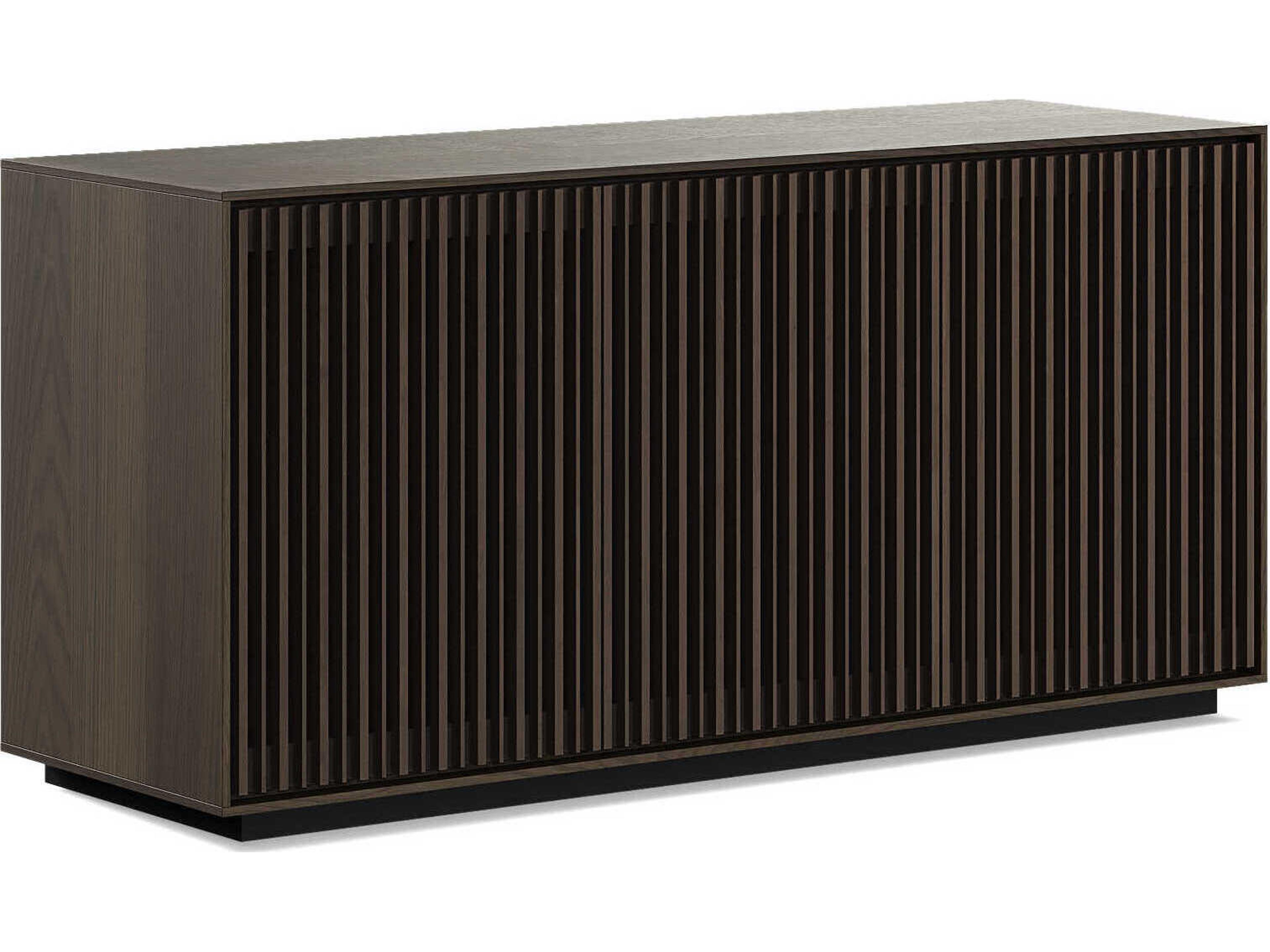 Profile Toasted Oak 3-Door Media and Storage Console