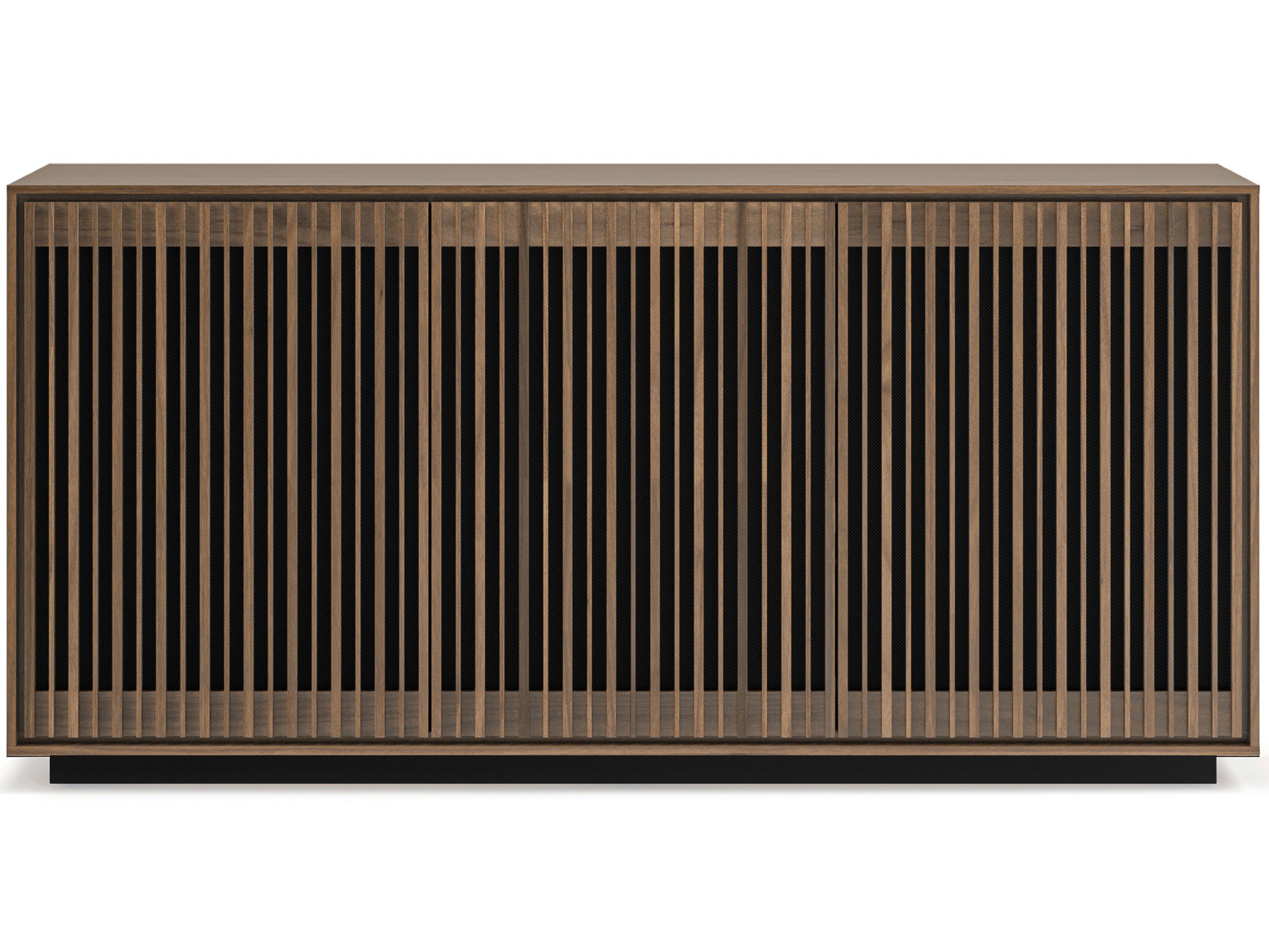 BDI Profile 75" Walnut Wood Natural Media Console