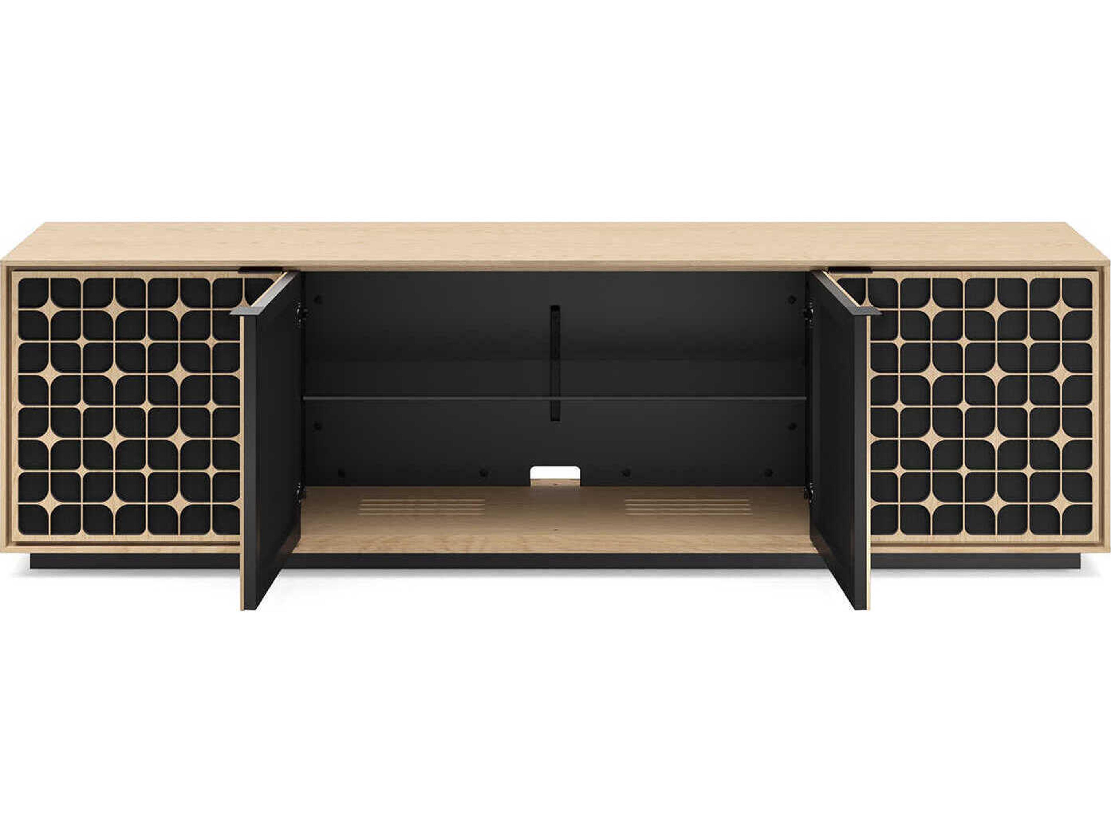 BDI Elements 82" Hardwood Washed Oak Media Console