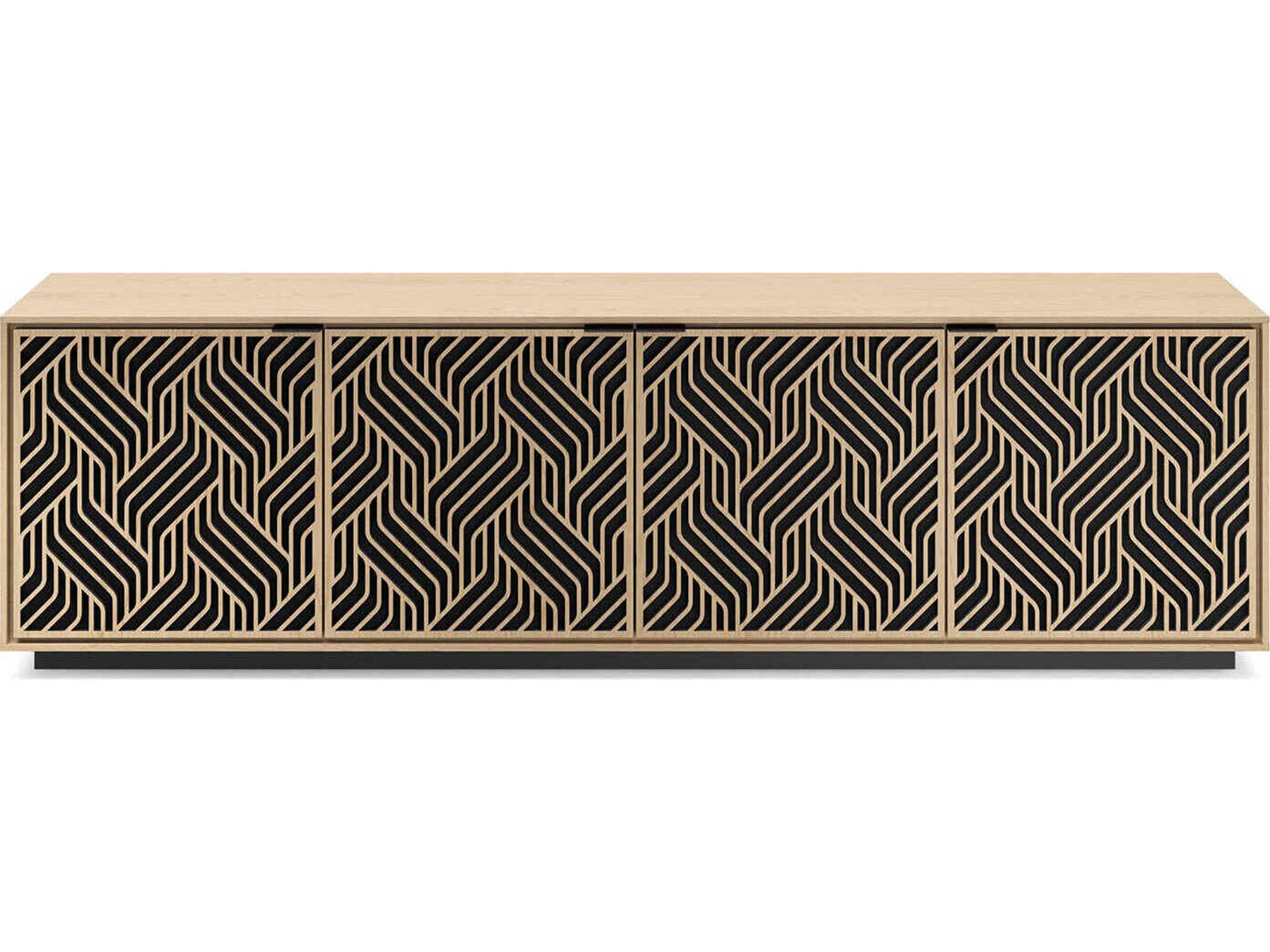 BDI Elements 82" Hardwood Washed Oak Media Console