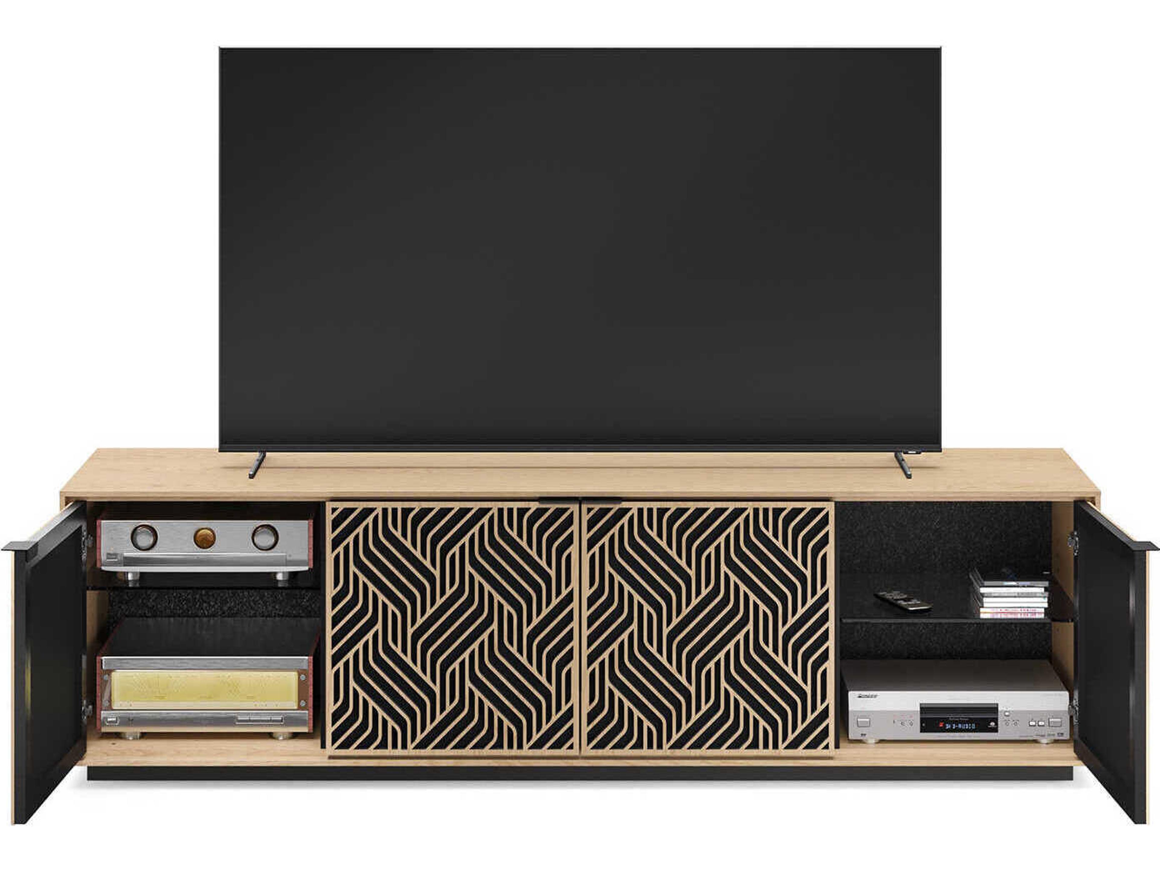 BDI Elements 82" Hardwood Washed Oak Media Console