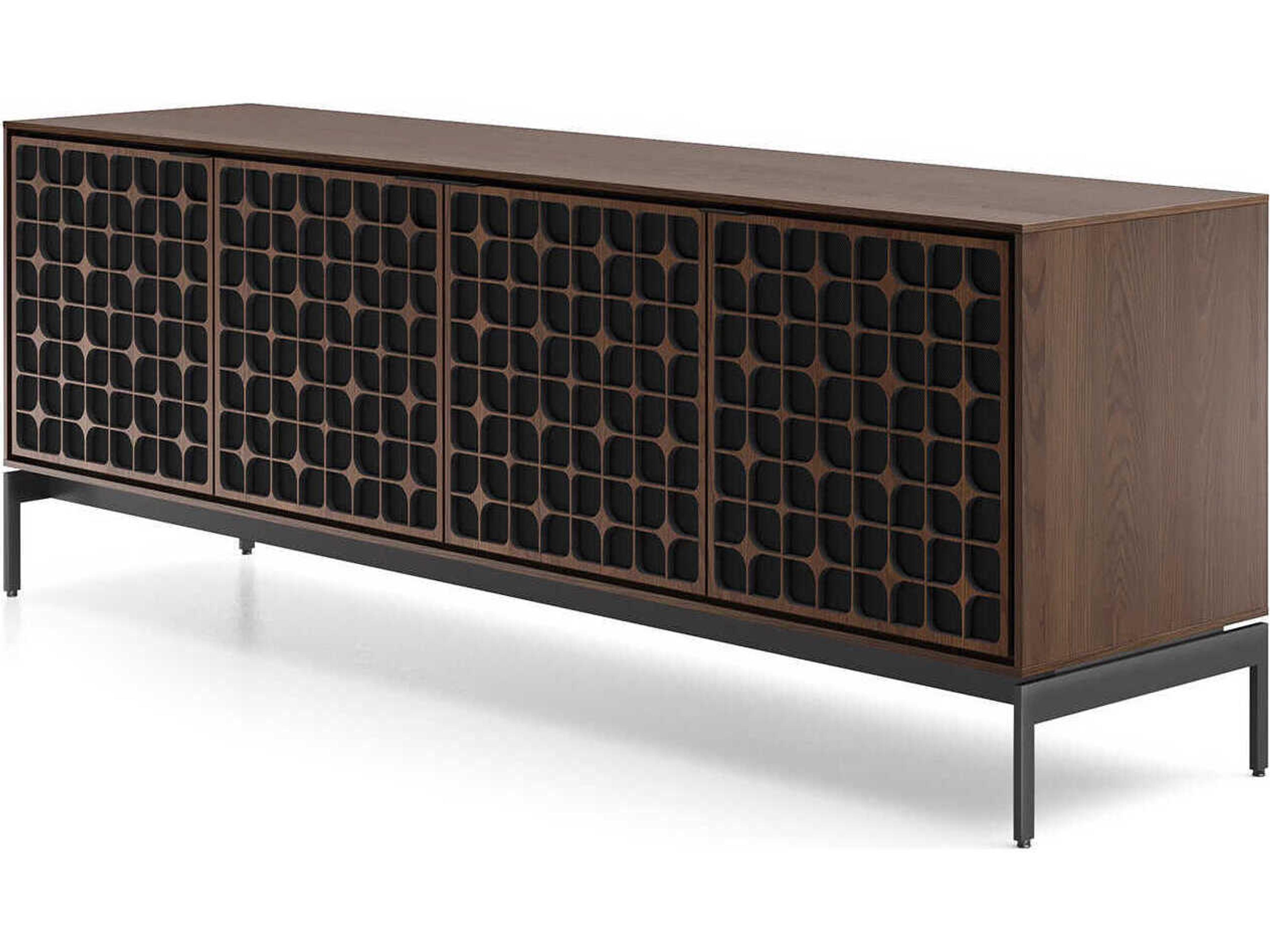 Elements Constellation 4 Door Media Console Toasted Oak