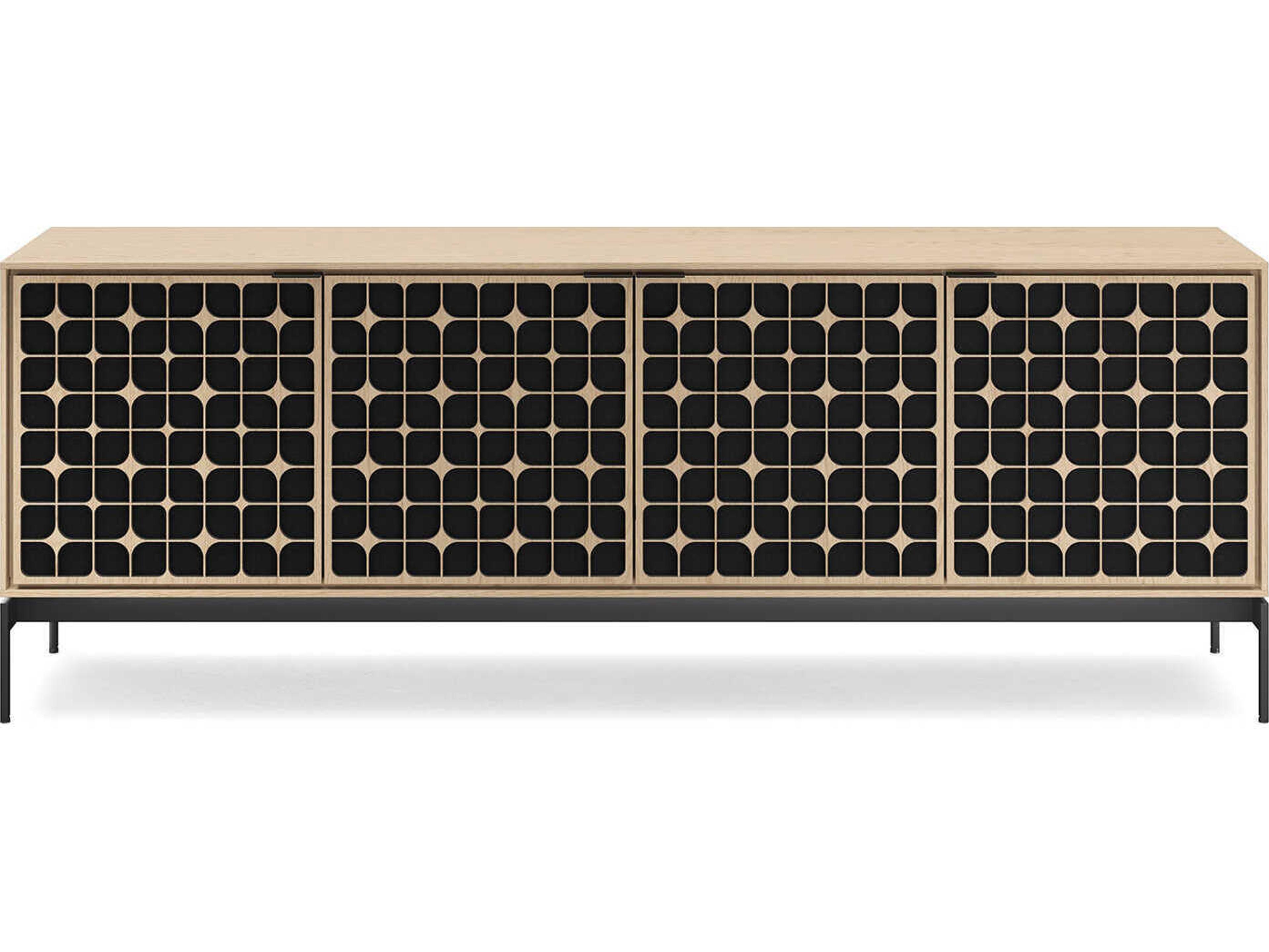 BDI Elements 82" Hardwood Washed Oak Media Console