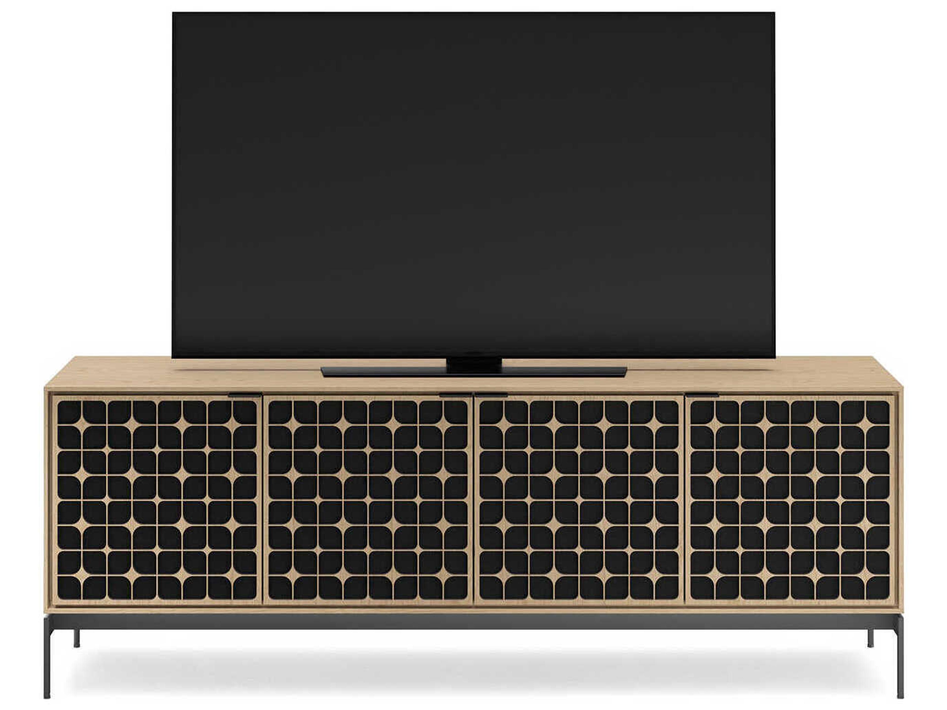 BDI Elements 82" Hardwood Washed Oak Media Console