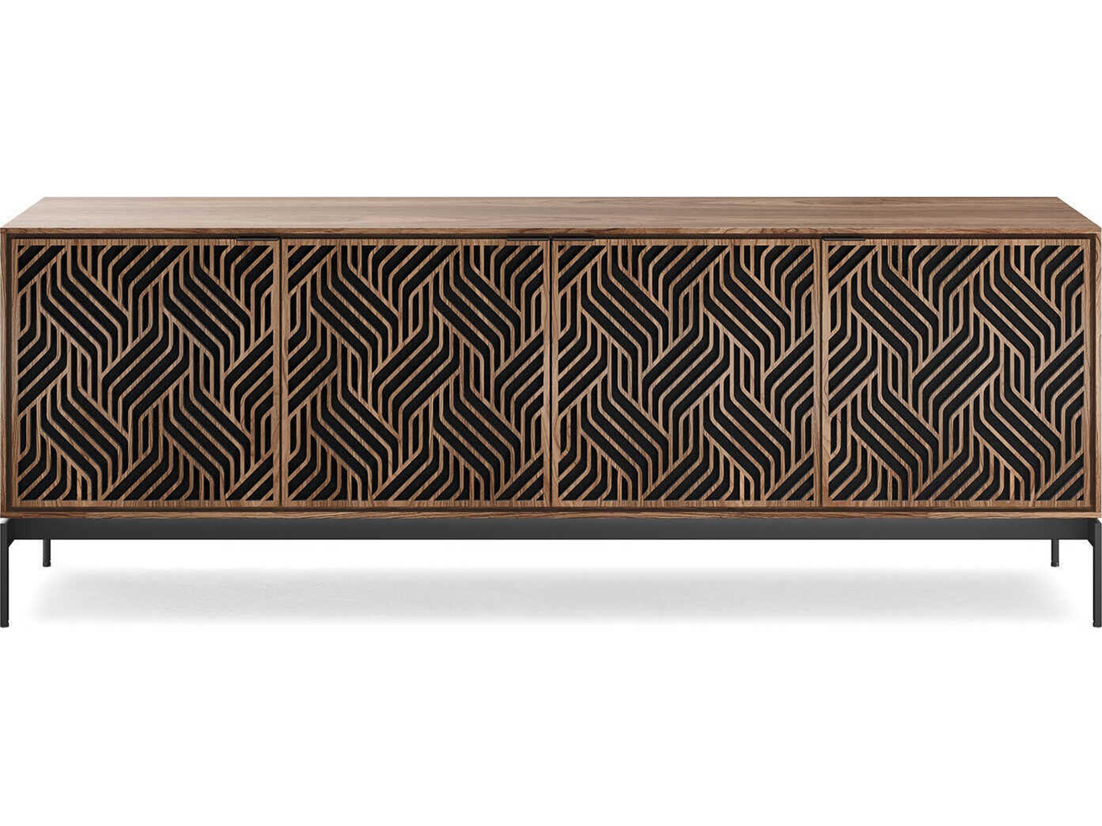 BDI Elements 82" Hardwood Natural Walnut Media Console