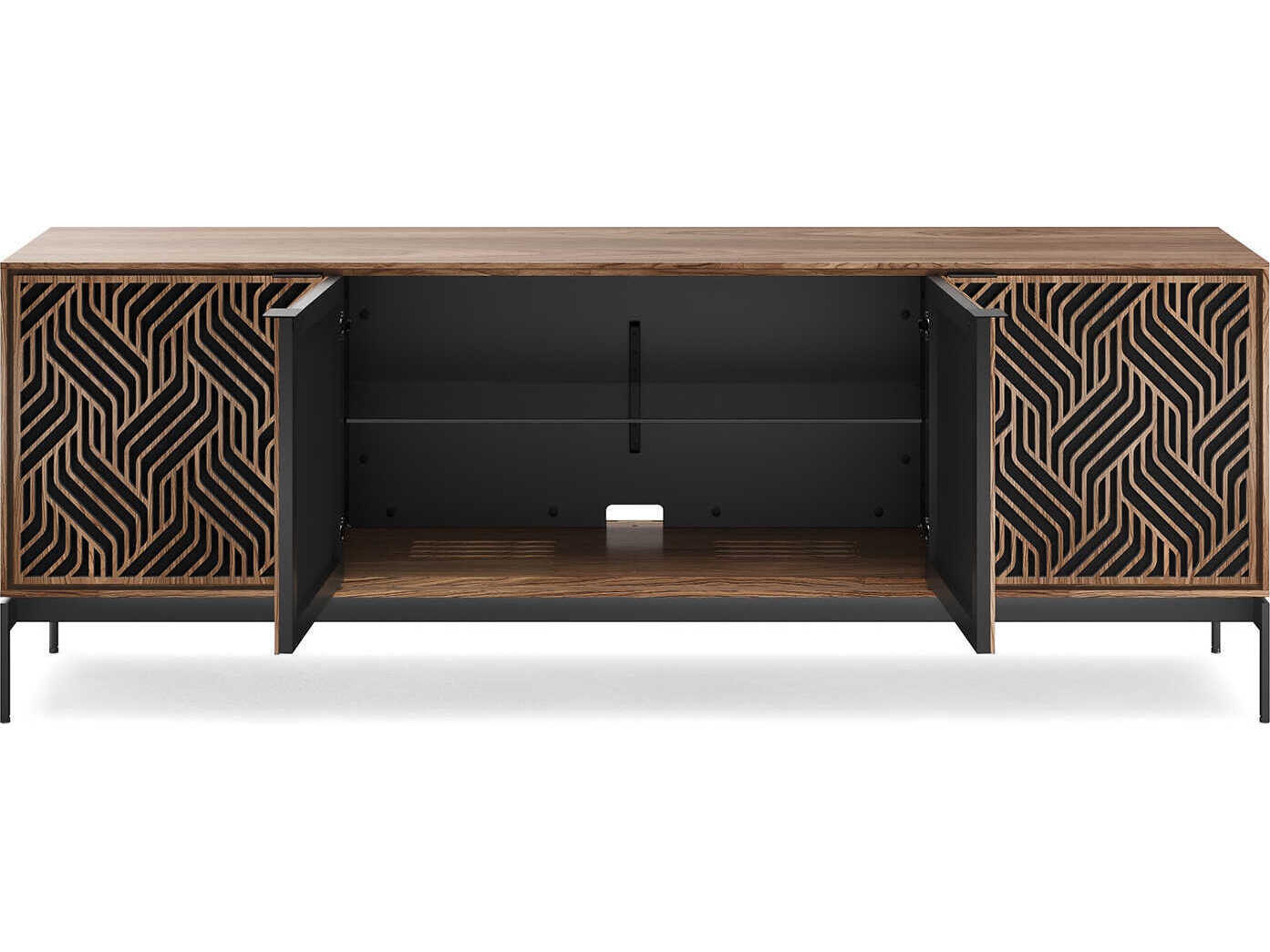 BDI Elements 82" Hardwood Natural Walnut Media Console