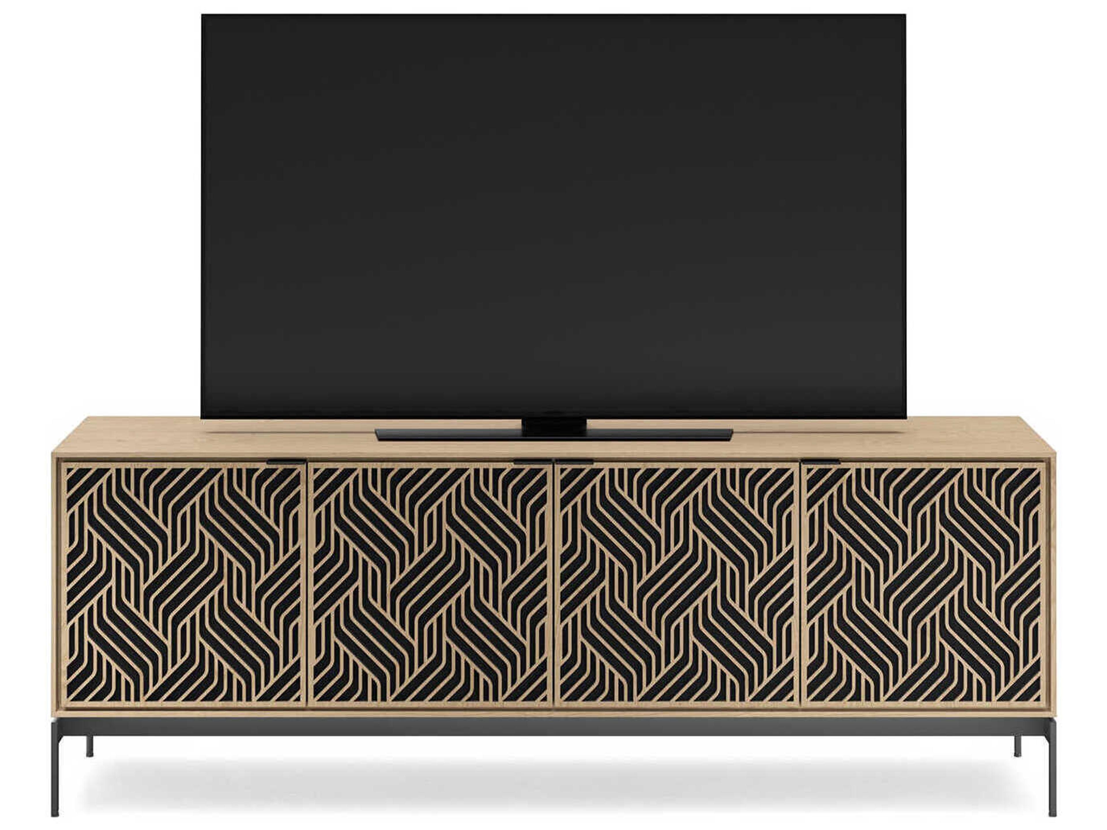 BDI Elements 82" Hardwood Washed Oak Media Console