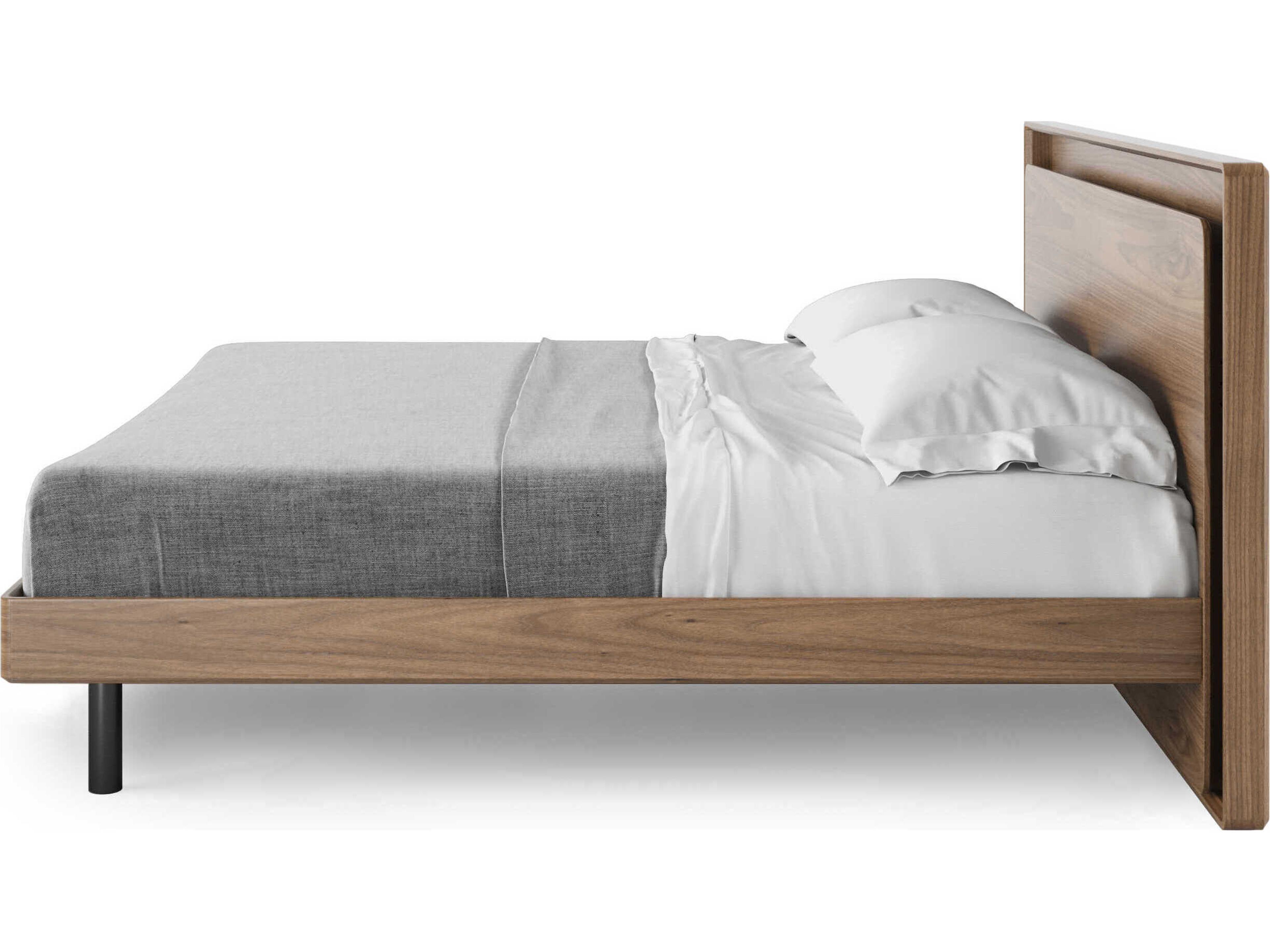 BDI Linq Natural Walnut Brown Wood King Platform Bed