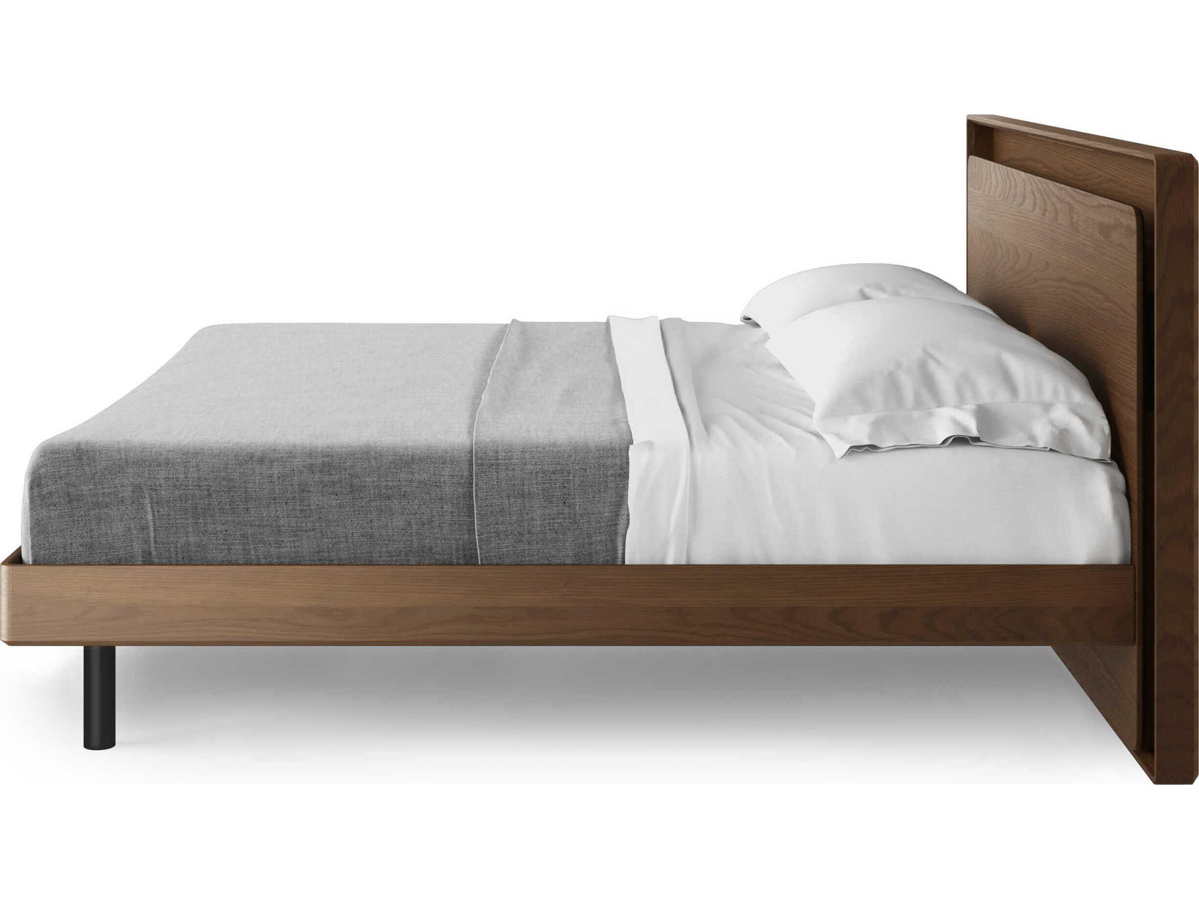 BDI Linq Toasted Oak Black Brown Hardwood Wood King Platform Bed