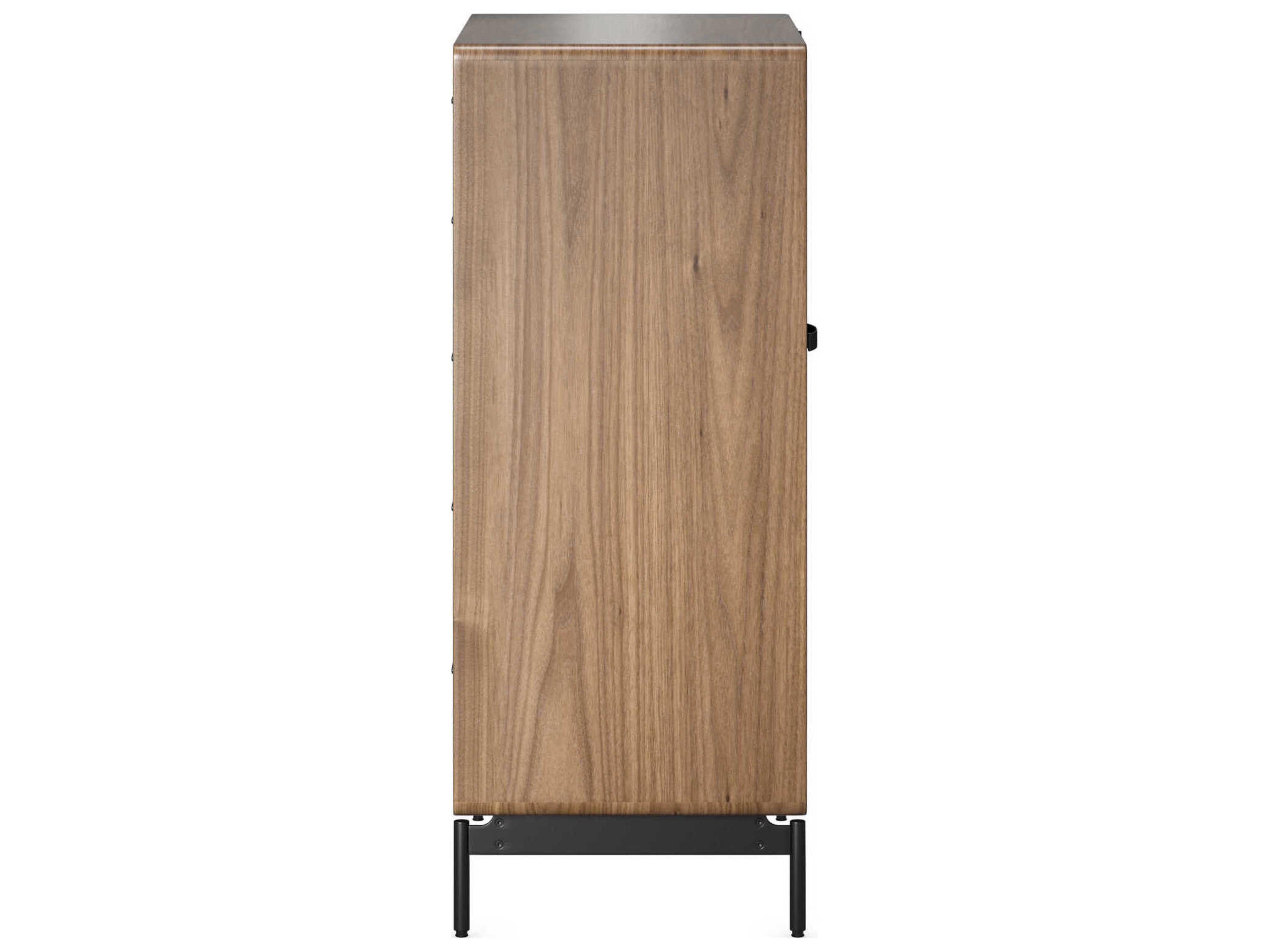 BDI Linq 5-Drawers Natural Walnut Brown Wood Accent Chest