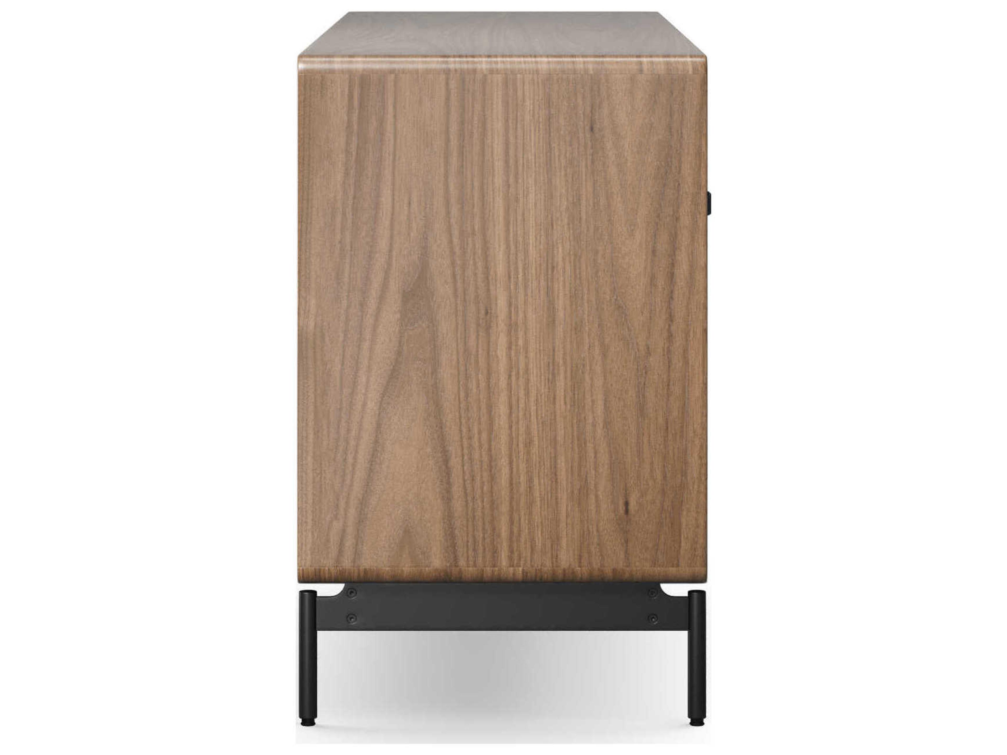 BDI Linq 6-Drawers Brown Walnut Wood Double Dresser