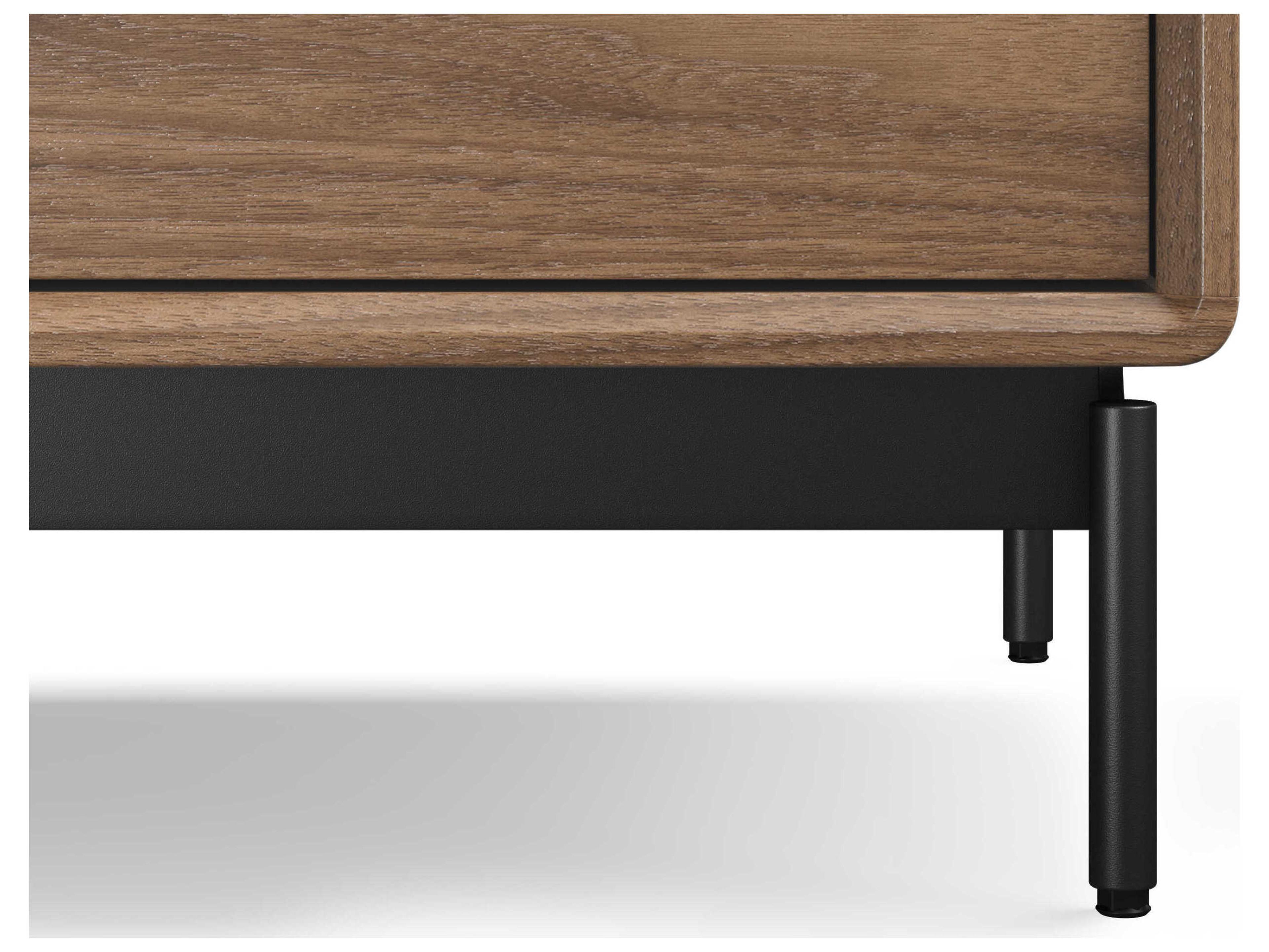 BDI Linq 6-Drawers Brown Walnut Wood Double Dresser