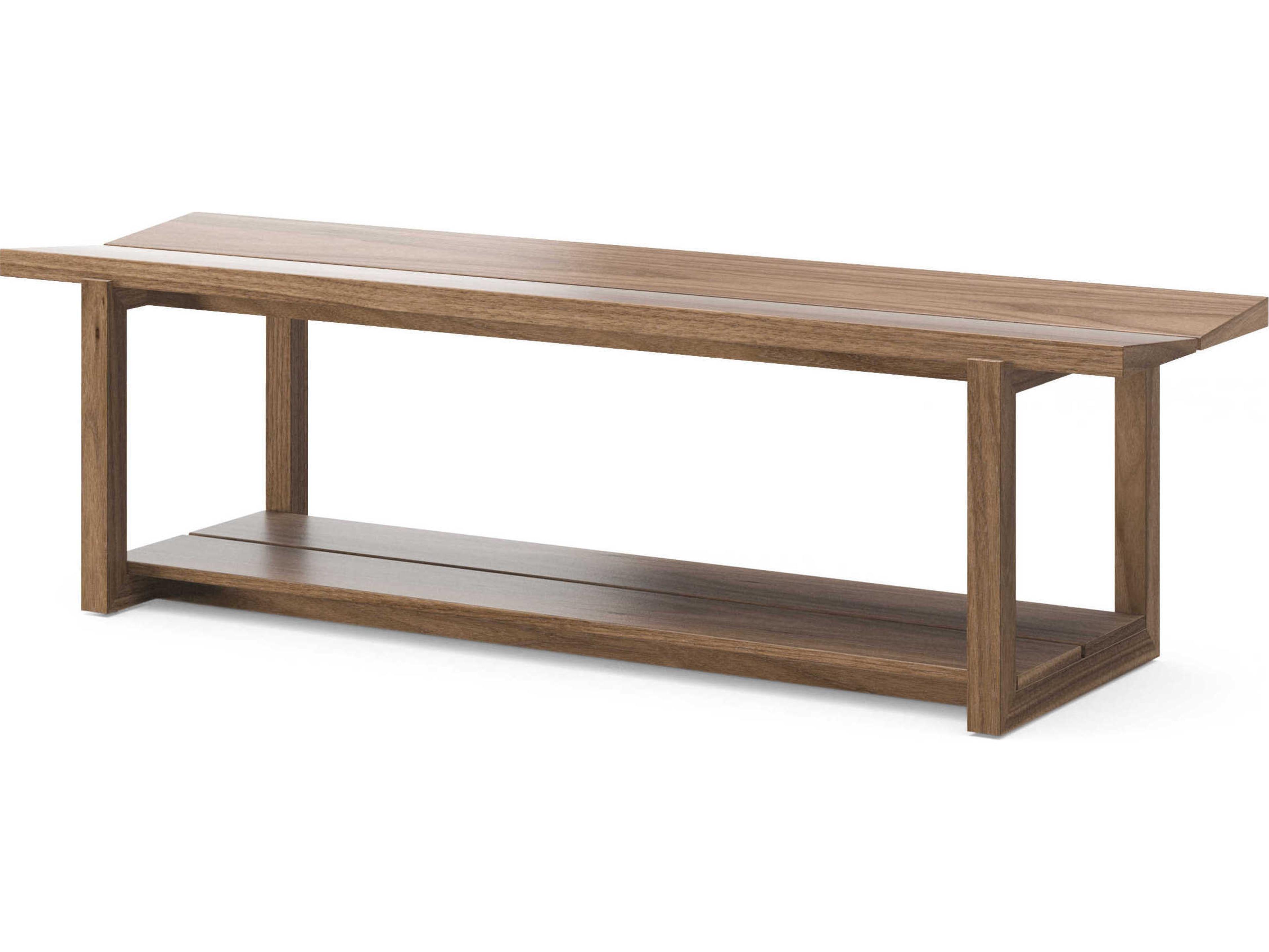 Kava Natural Walnut Brown Accent Bench