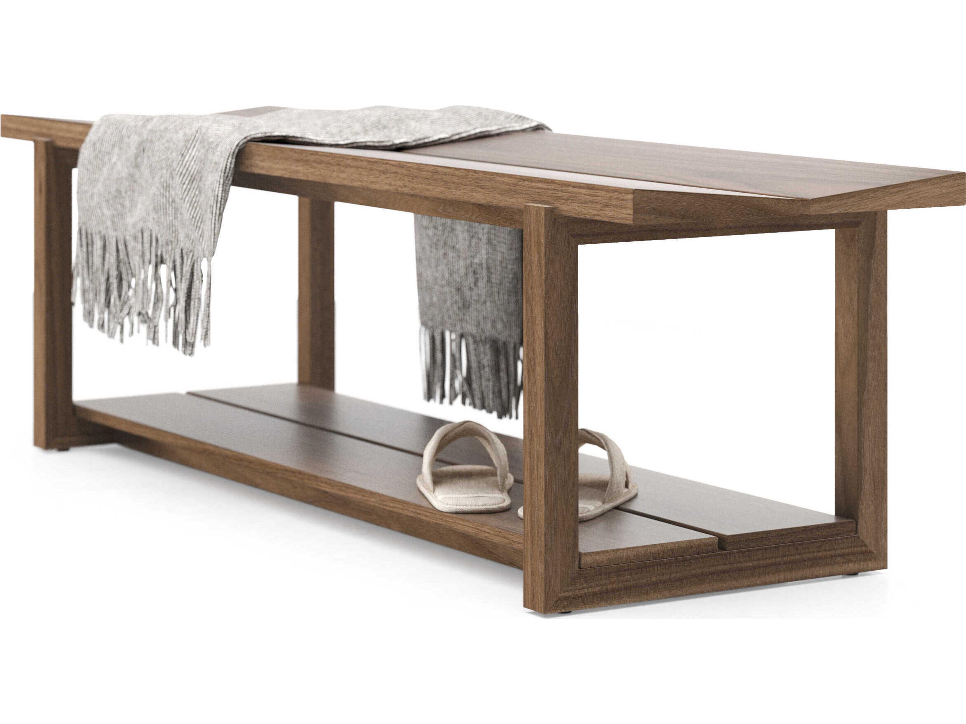 BDI Kava Natural Walnut Brown Accent Bench