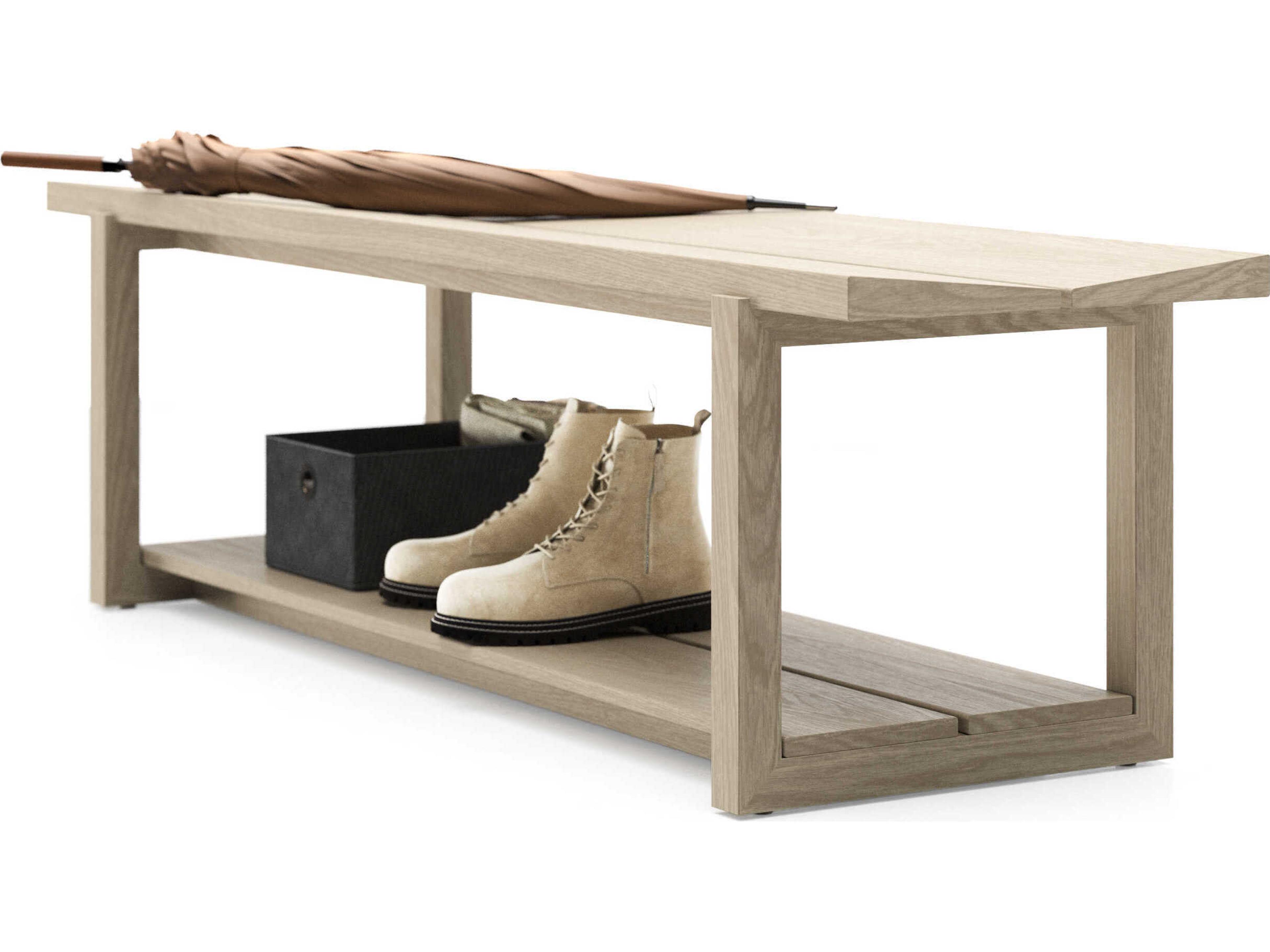 BDI Kava Washed Oak Brown Accent Bench