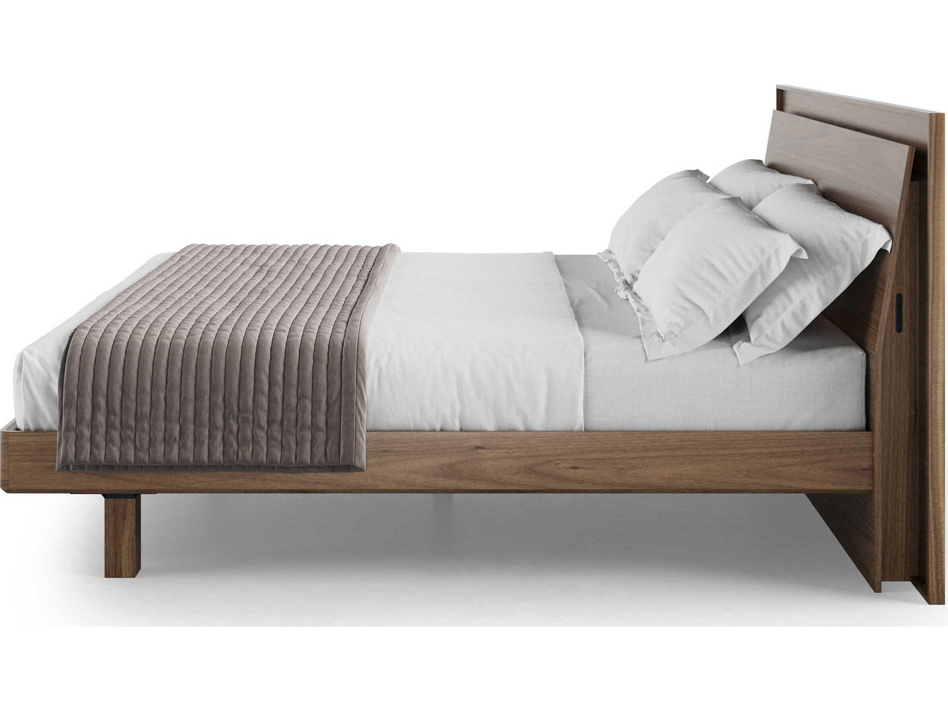 BDI Kava Brown Hardwood Wood King Platform Bed
