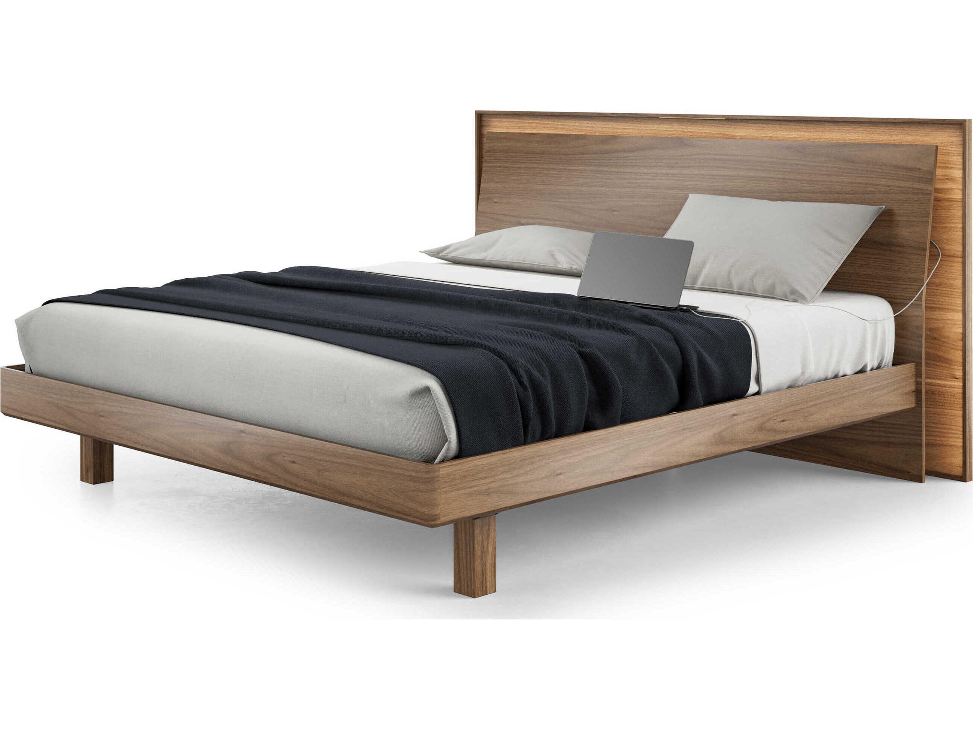 BDI Kava Brown Hardwood Wood King Platform Bed
