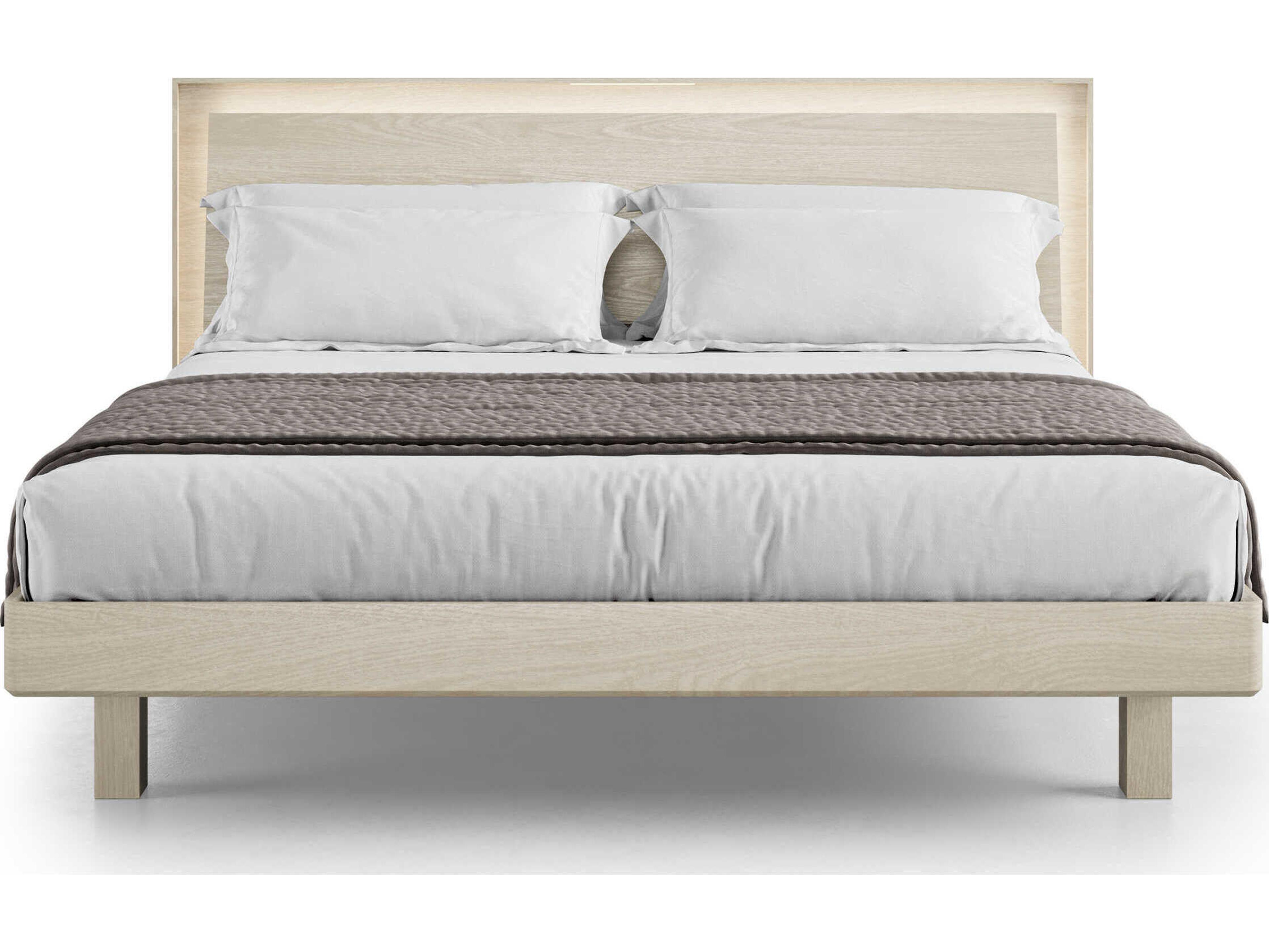 BDI Kava White Hardwood Wood King Platform Bed