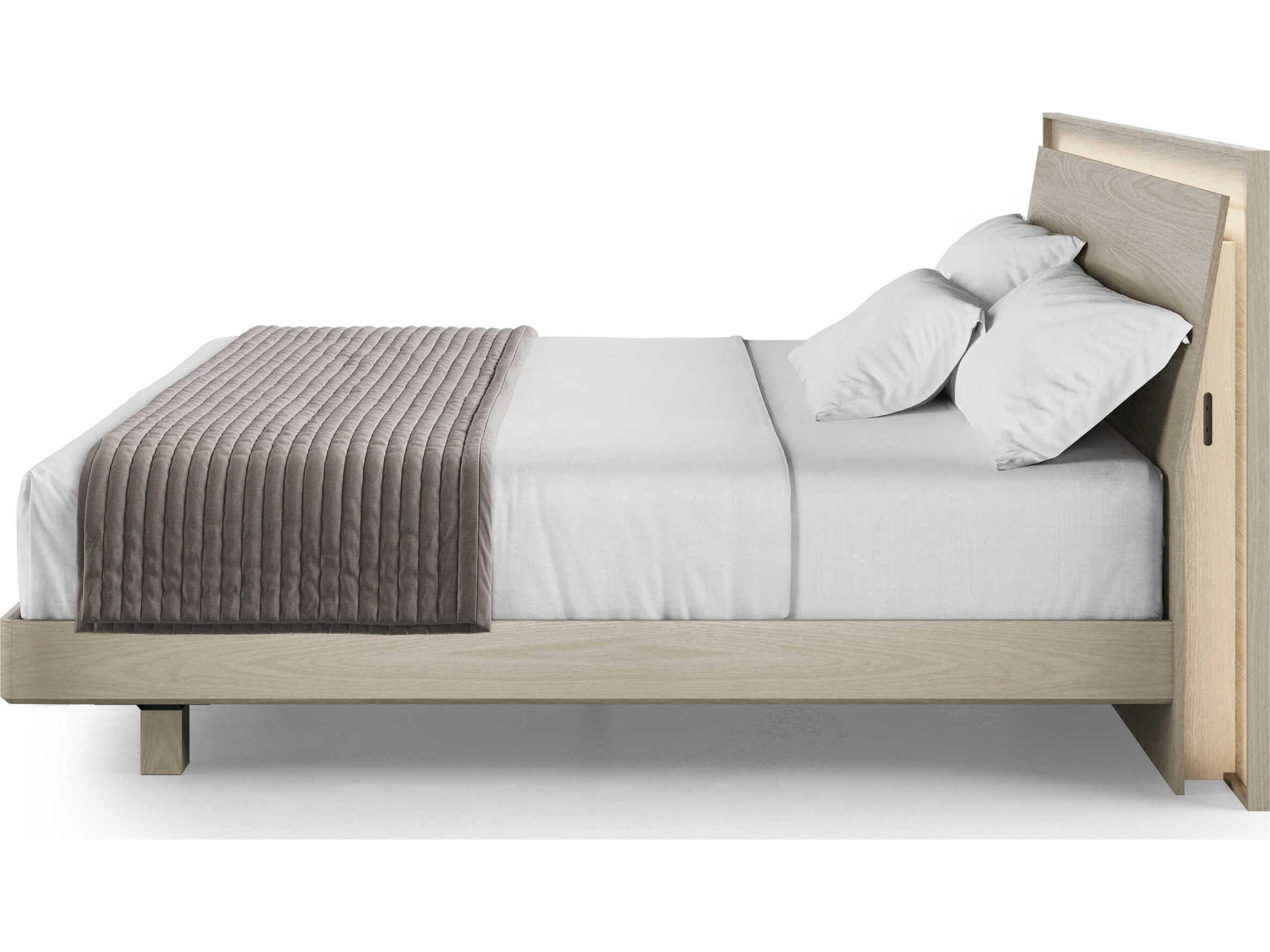 BDI Kava White Hardwood Wood King Platform Bed