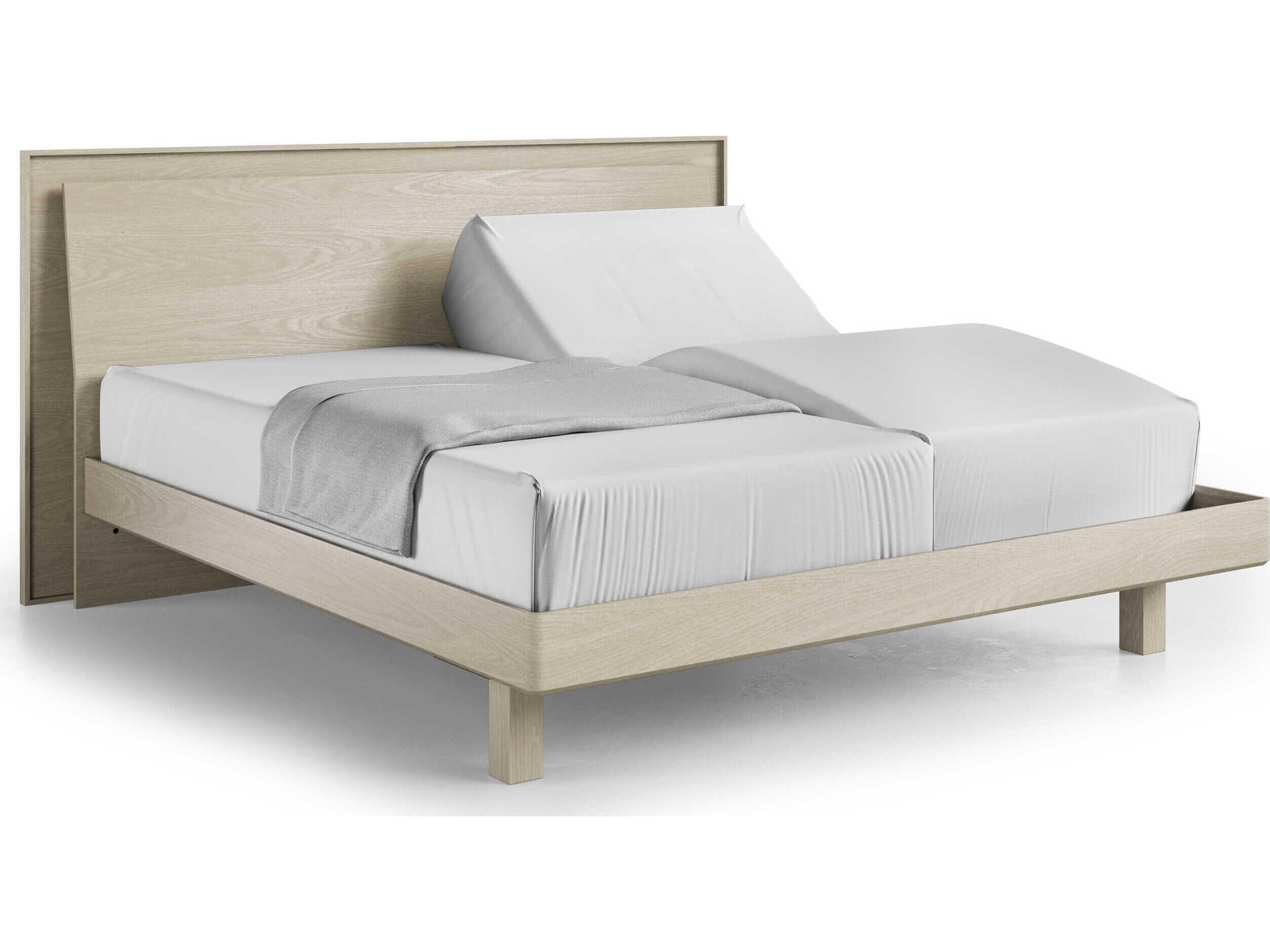 BDI Kava White Hardwood Wood King Platform Bed