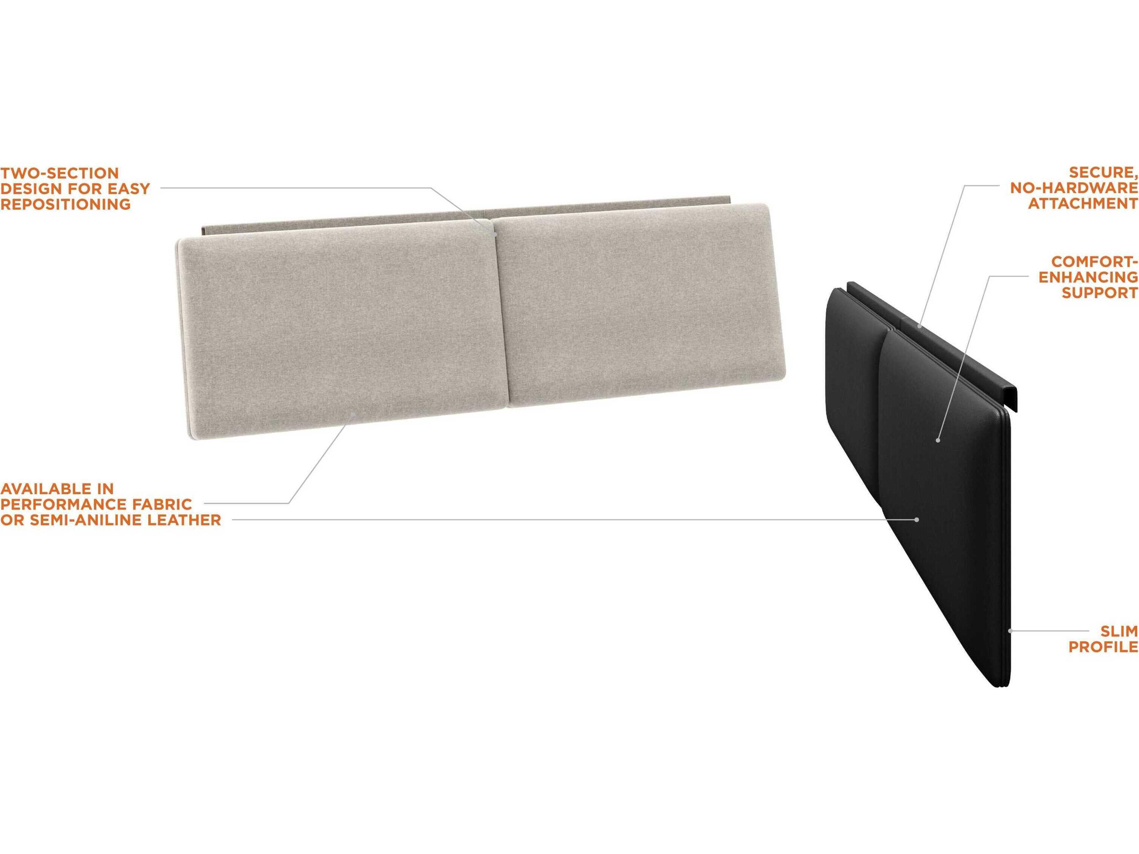 BDI Contour Almond King Headboard Cushion