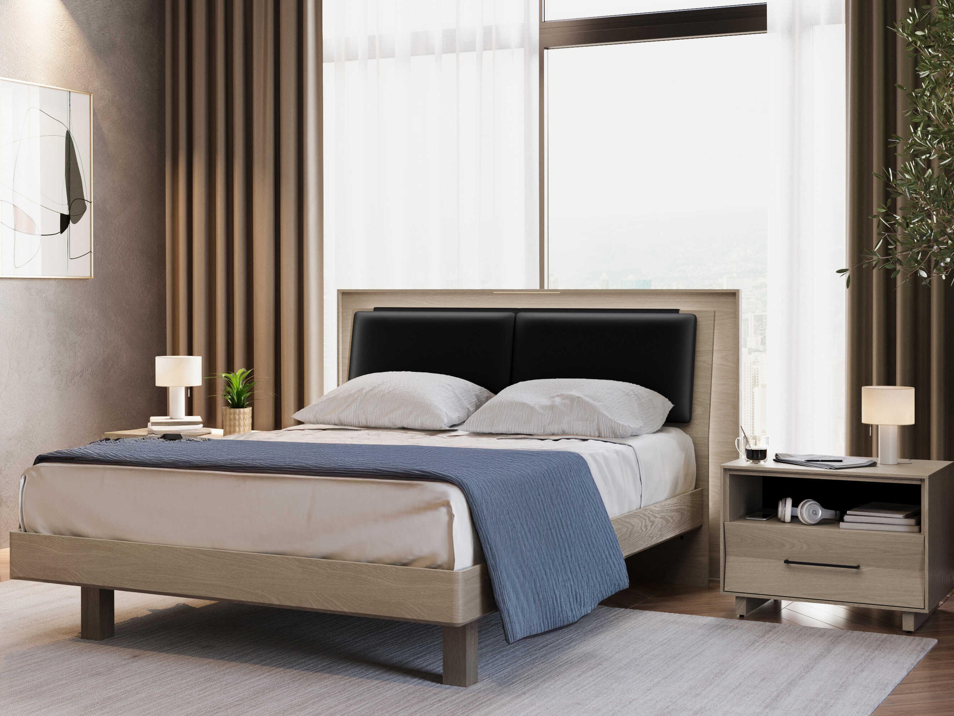 BDI Contour Pepper Queen Headboard Cushion