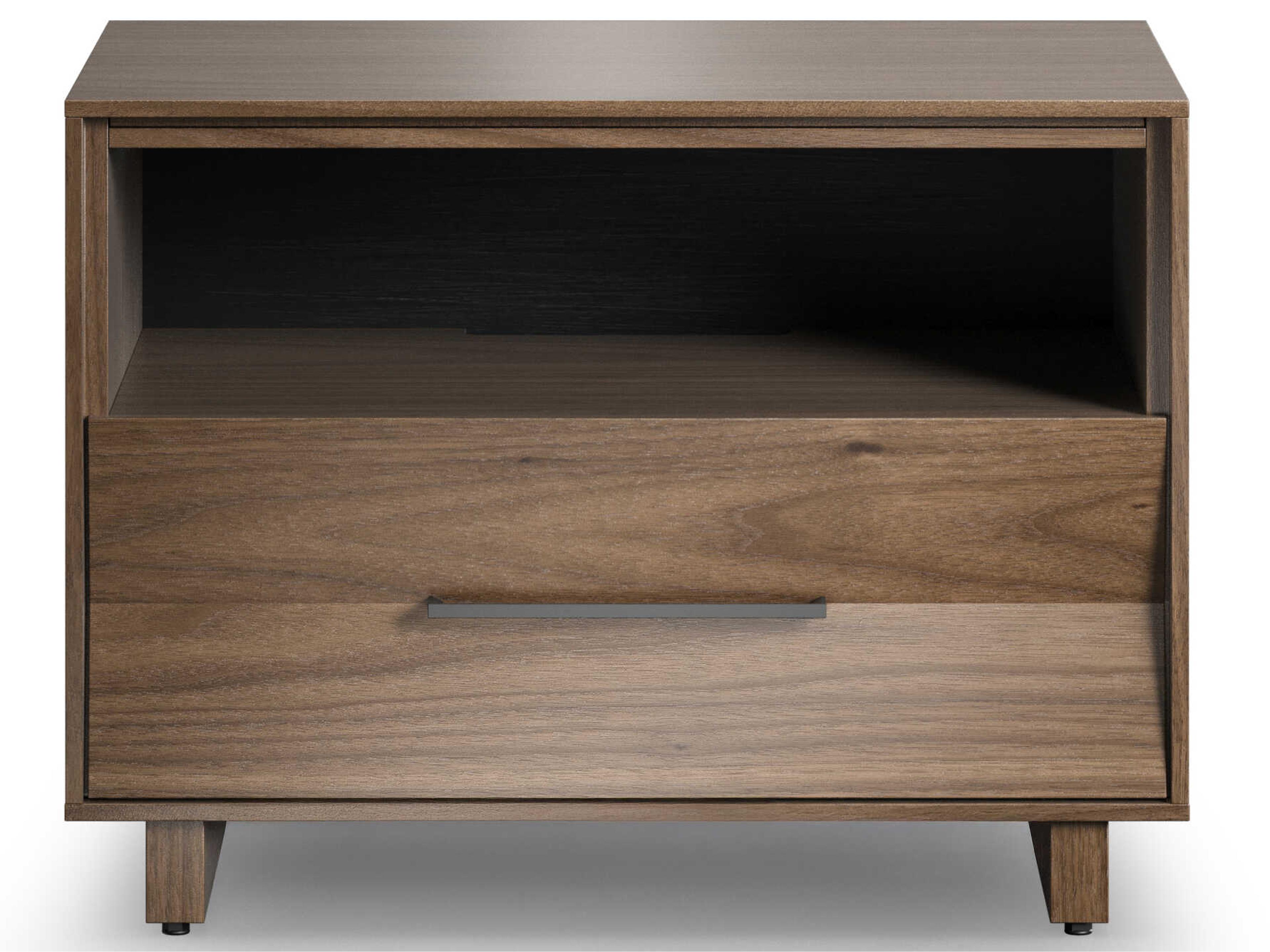BDI Kava 1-Drawer Brown Hardwood Nightstand