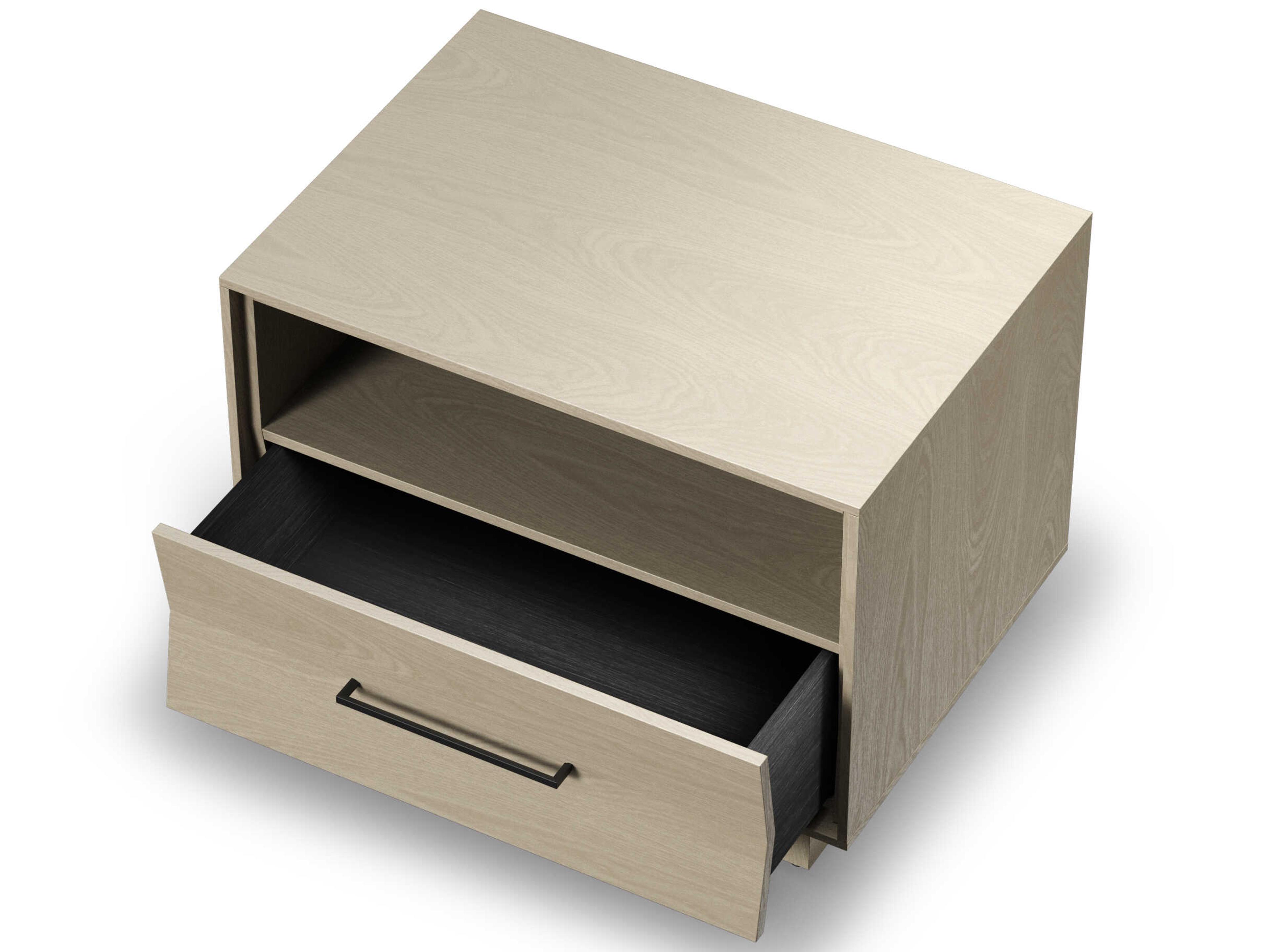 BDI Kava 1-Drawer Beige Hardwood Nightstand
