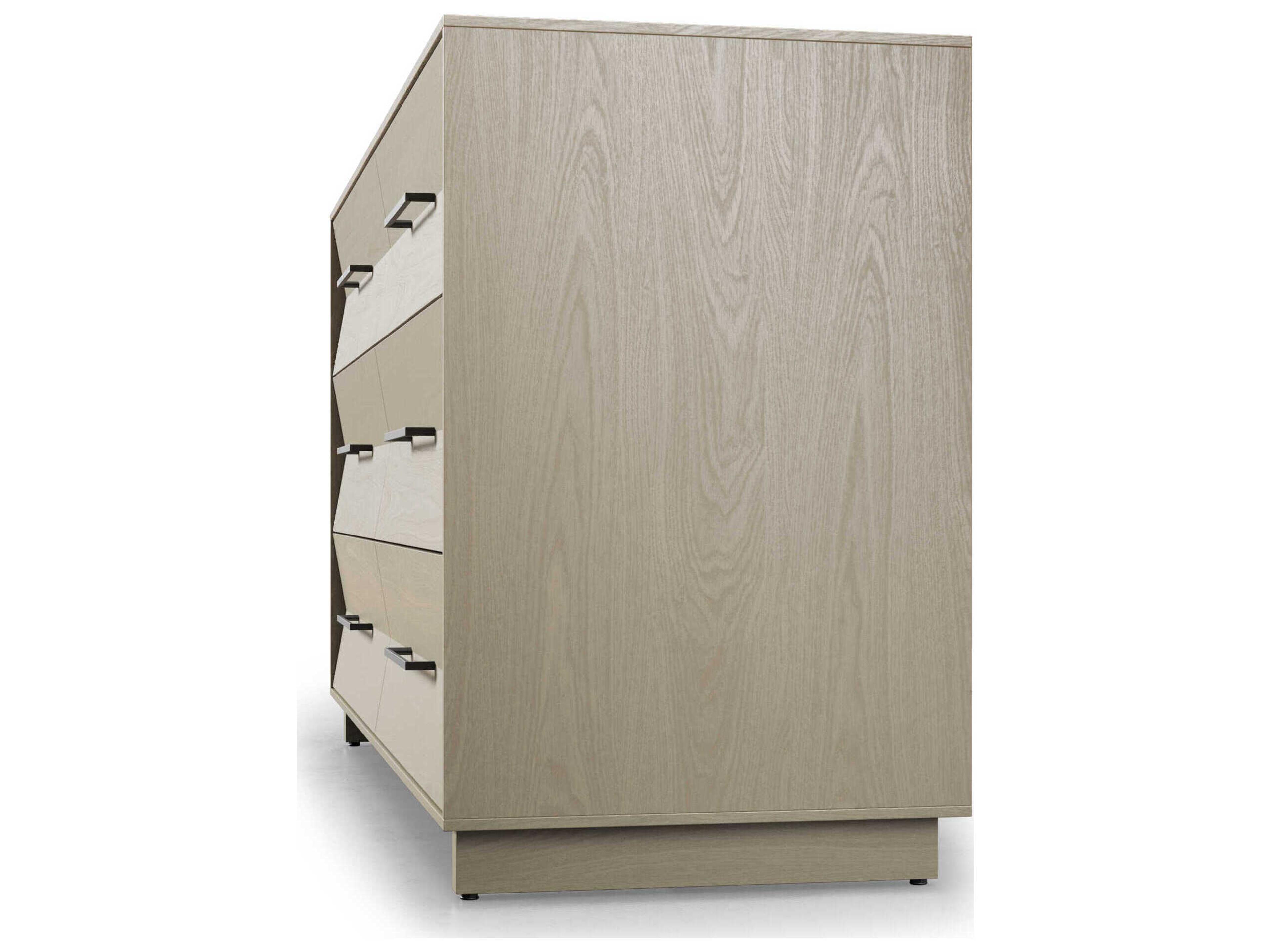 BDI Kava 6-Drawers White Hardwood Double Dresser