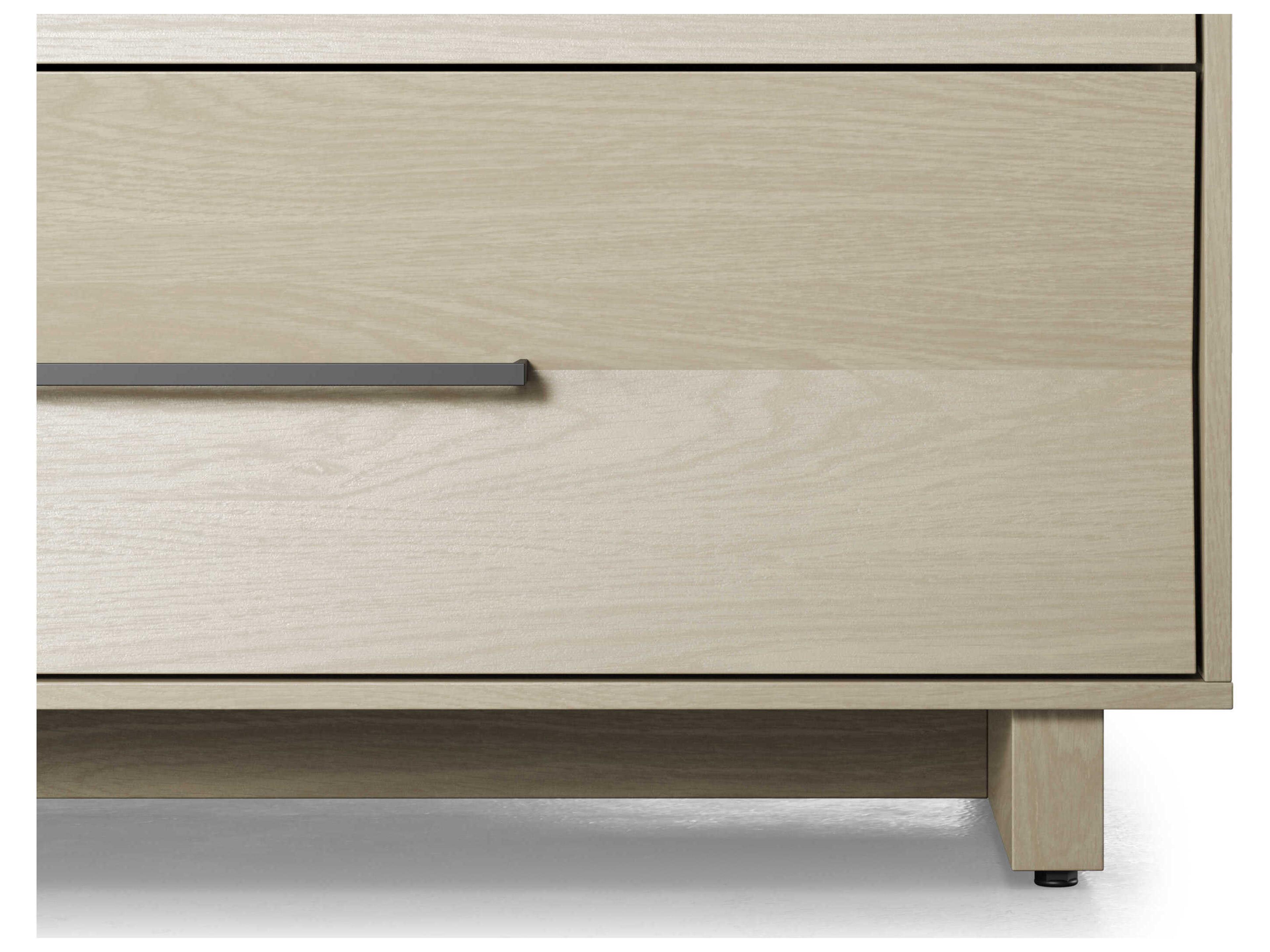 BDI Kava 6-Drawers White Hardwood Double Dresser