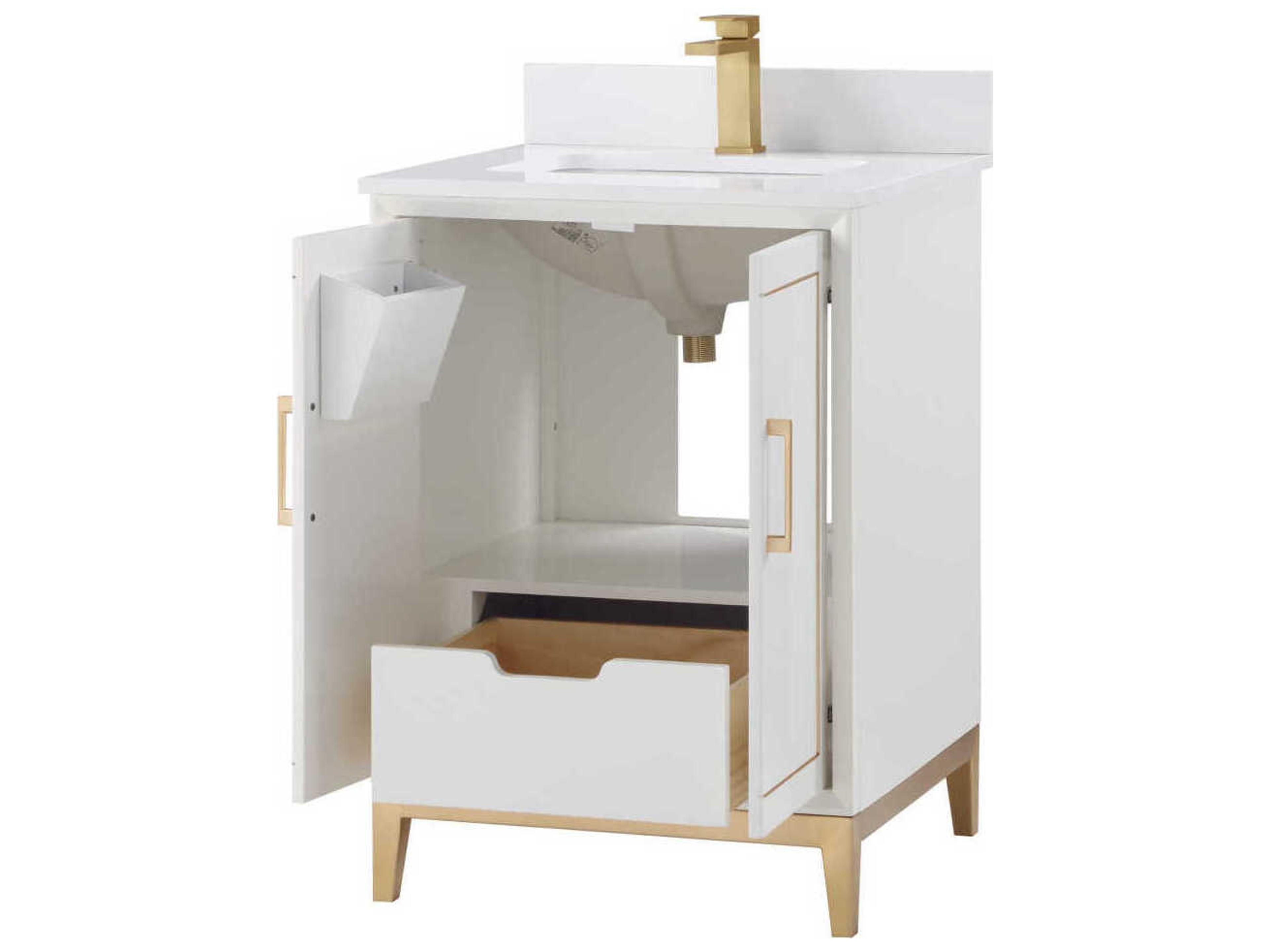 BEMMA Gracie 24" Satin White Vanity