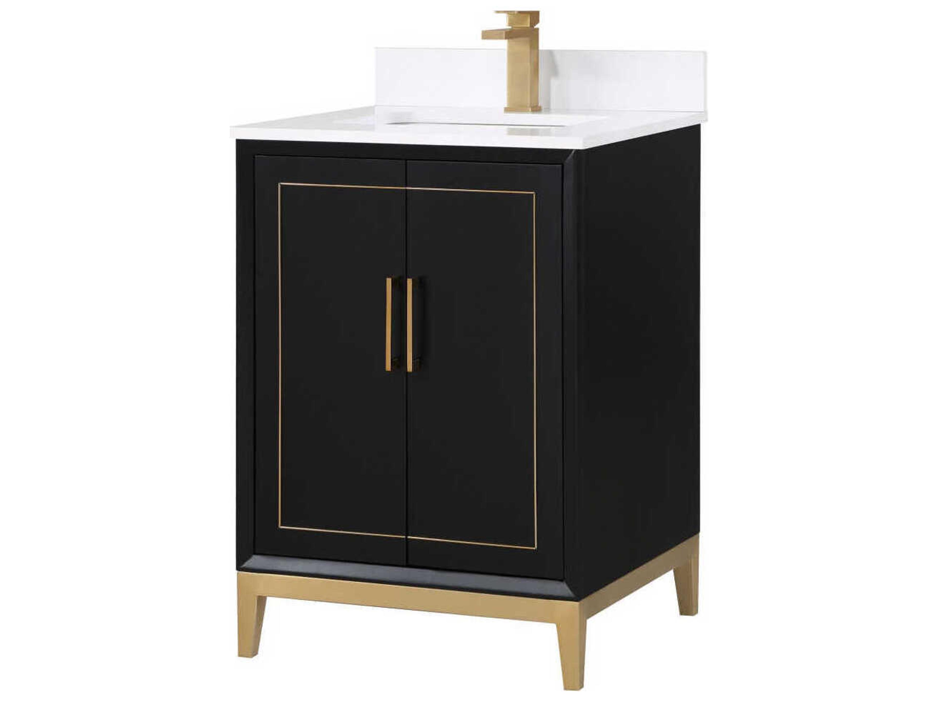 Gracie 24" Midnight Black Bathroom Vanity