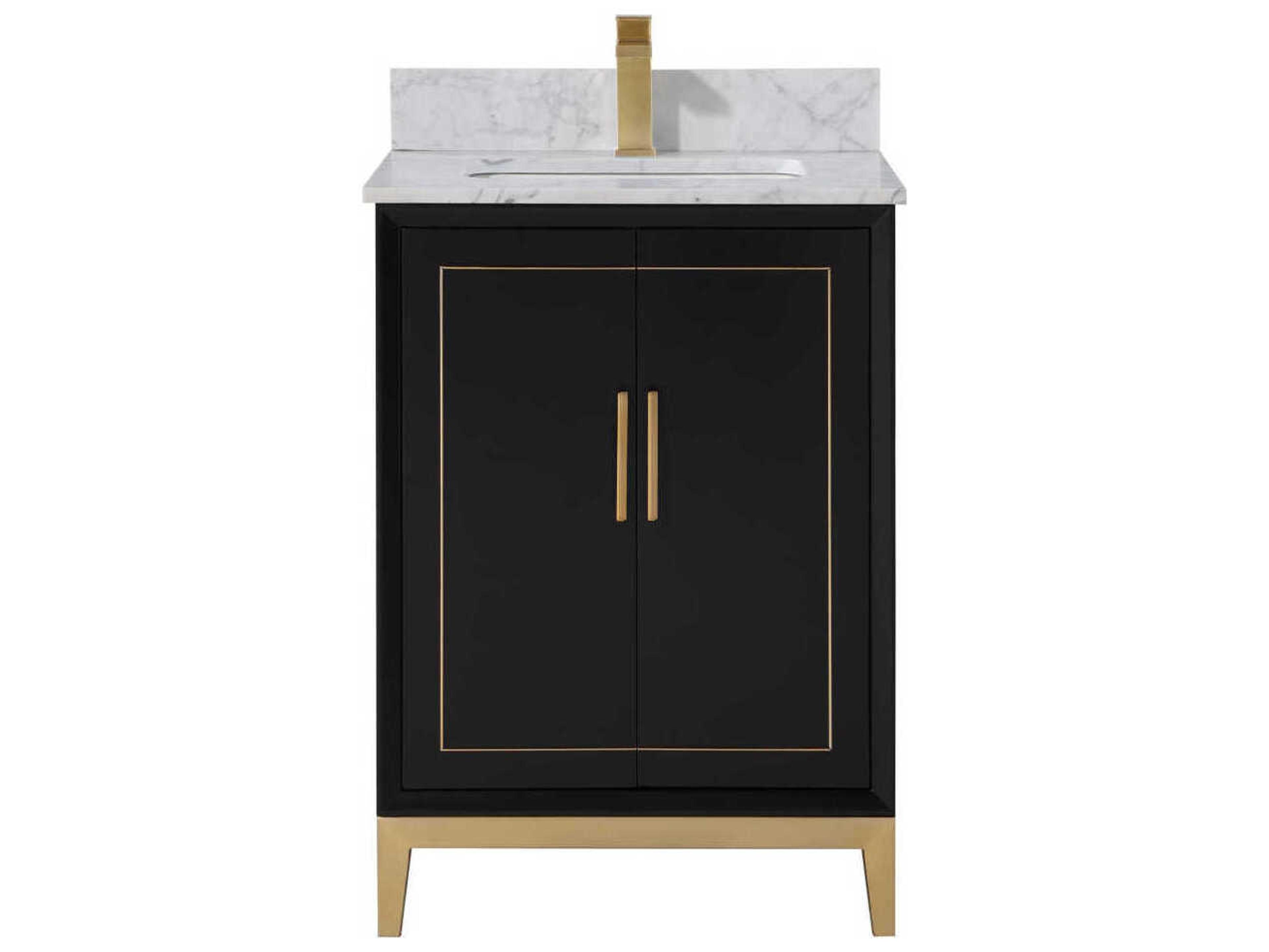 BEMMA Gracie 24" Midnight Black Bathroom Vanity