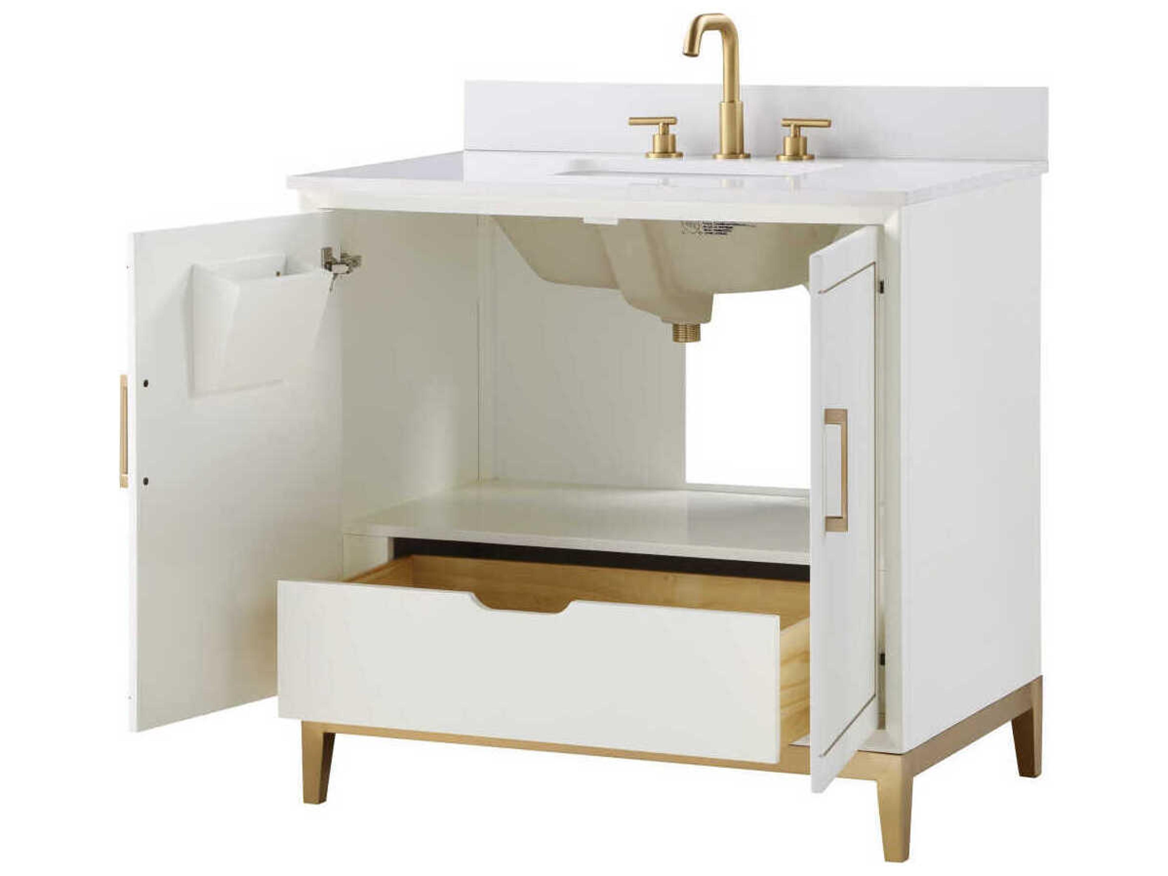BEMMA Gracie 36" Satin White Vanity