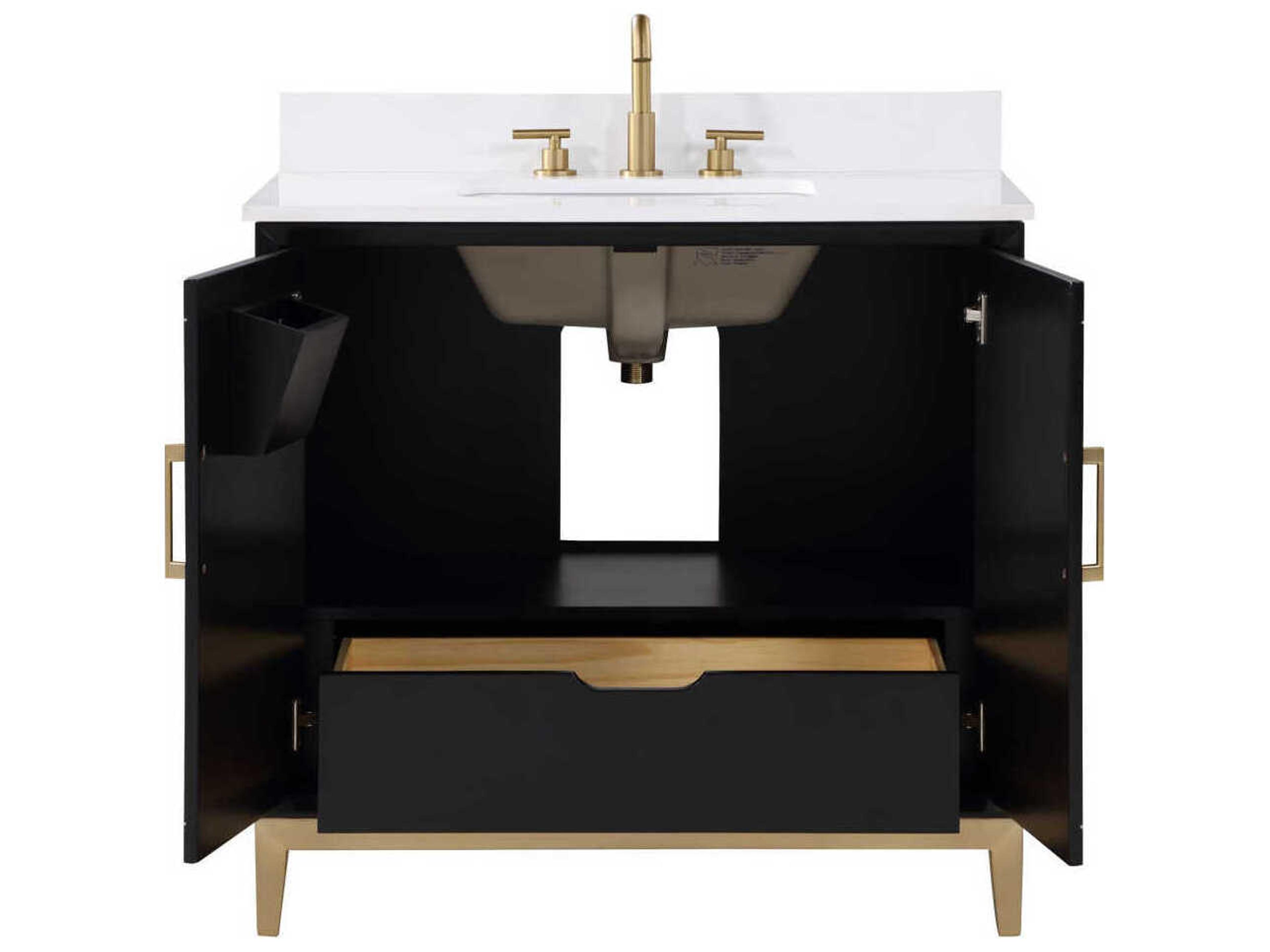 BEMMA Gracie 36" Midnight Black Vanity