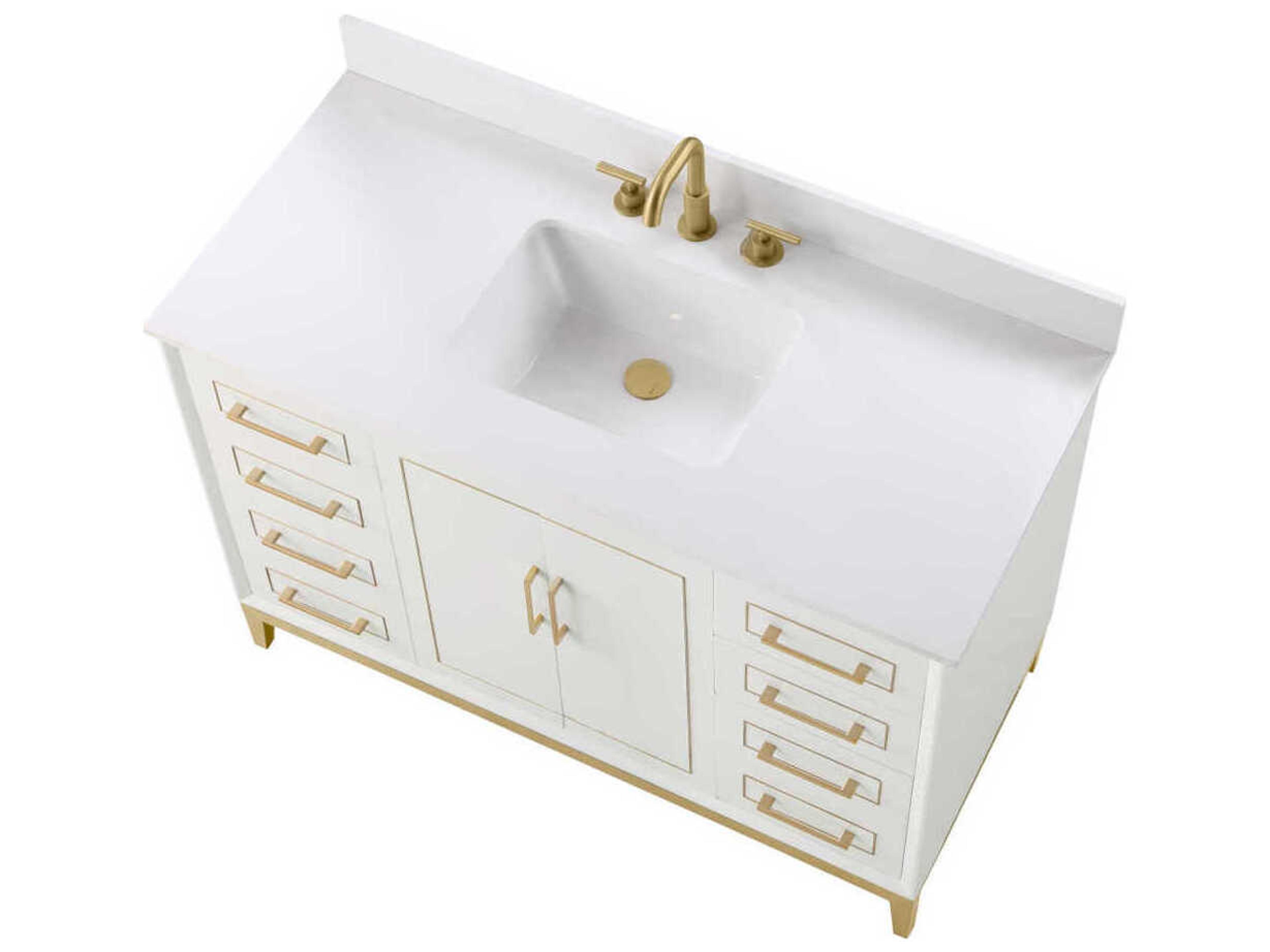 BEMMA Gracie 48" Satin White Vanity