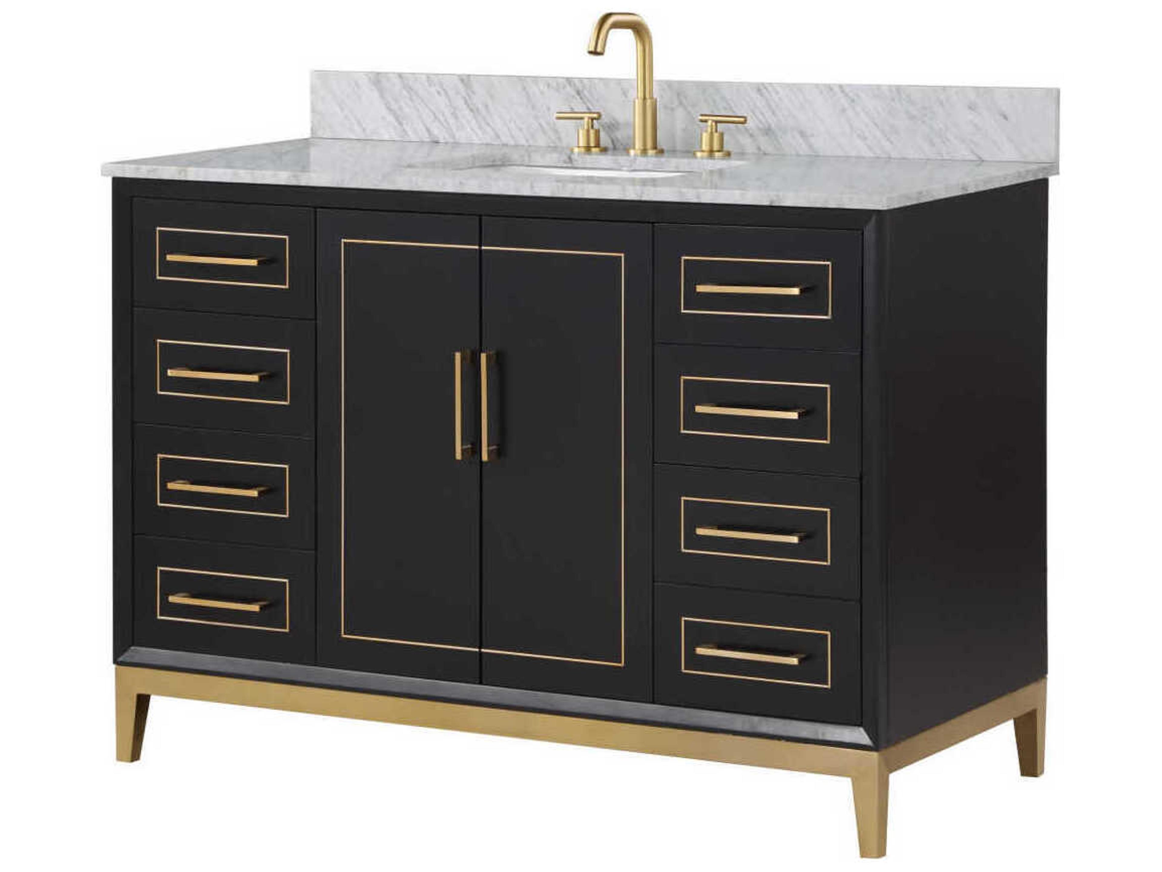 BEMMA Gracie 48" Midnight Black Vanity