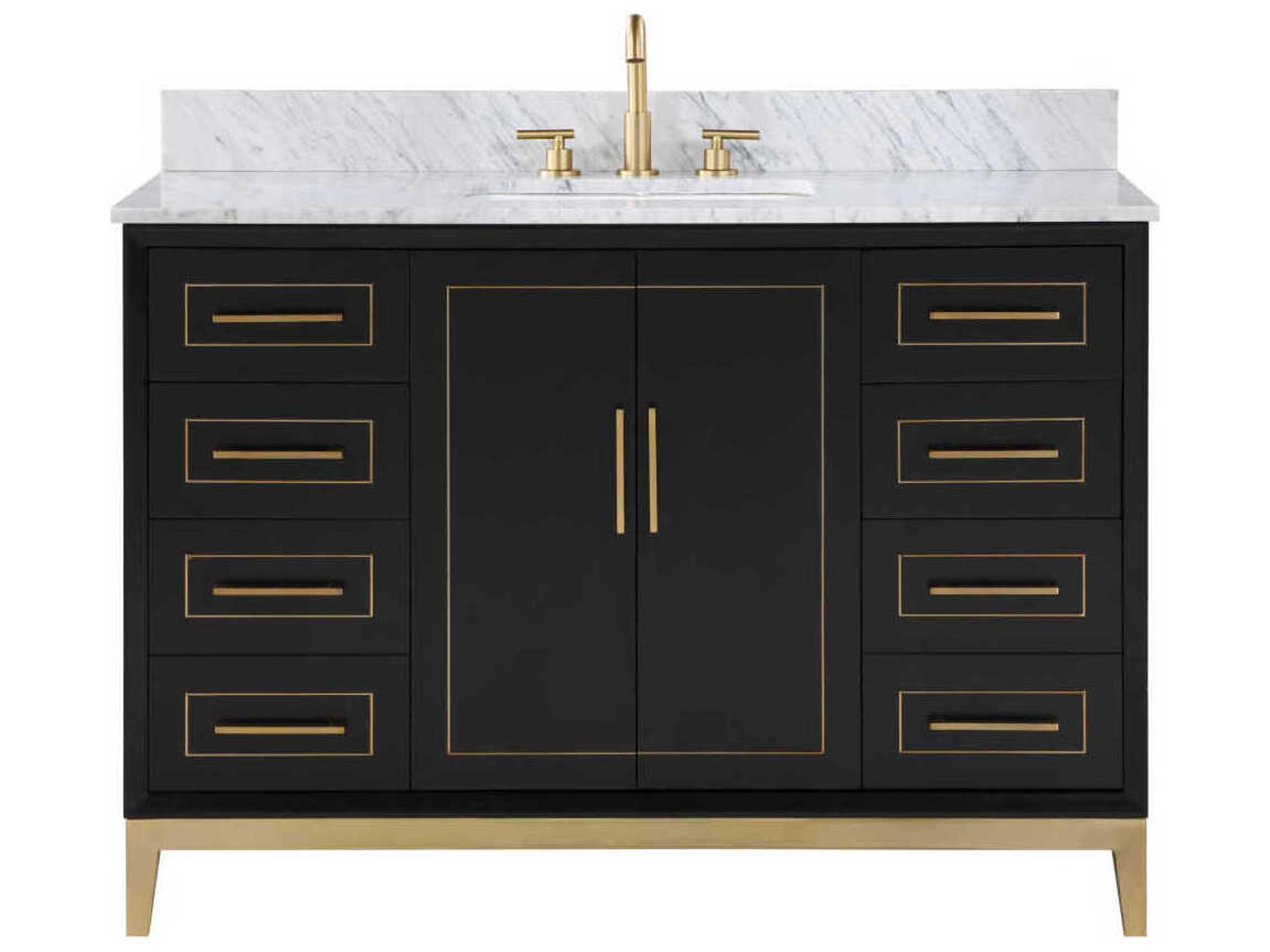 BEMMA Gracie 48" Midnight Black Vanity