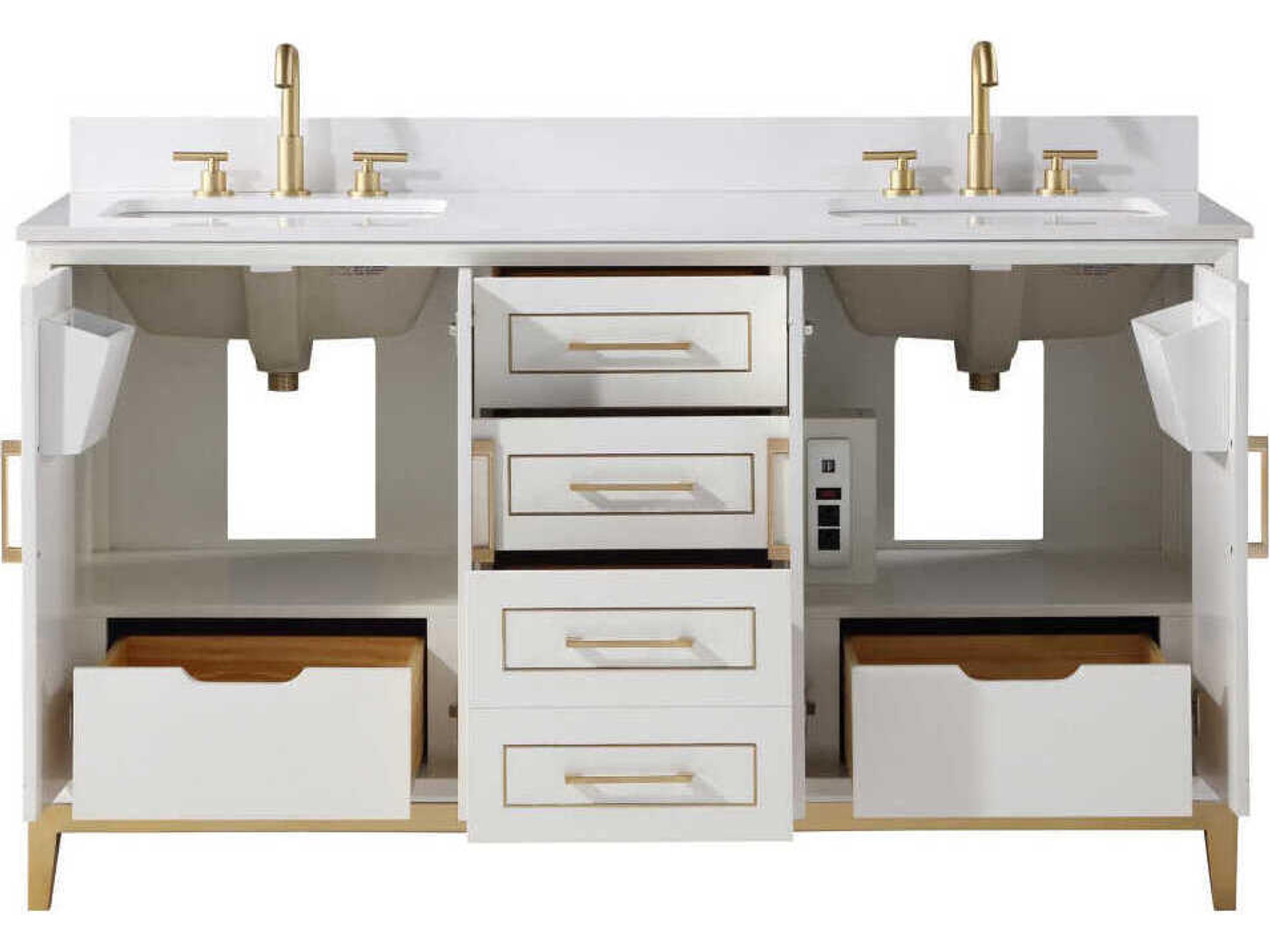 BEMMA Gracie 60" Satin White Vanity